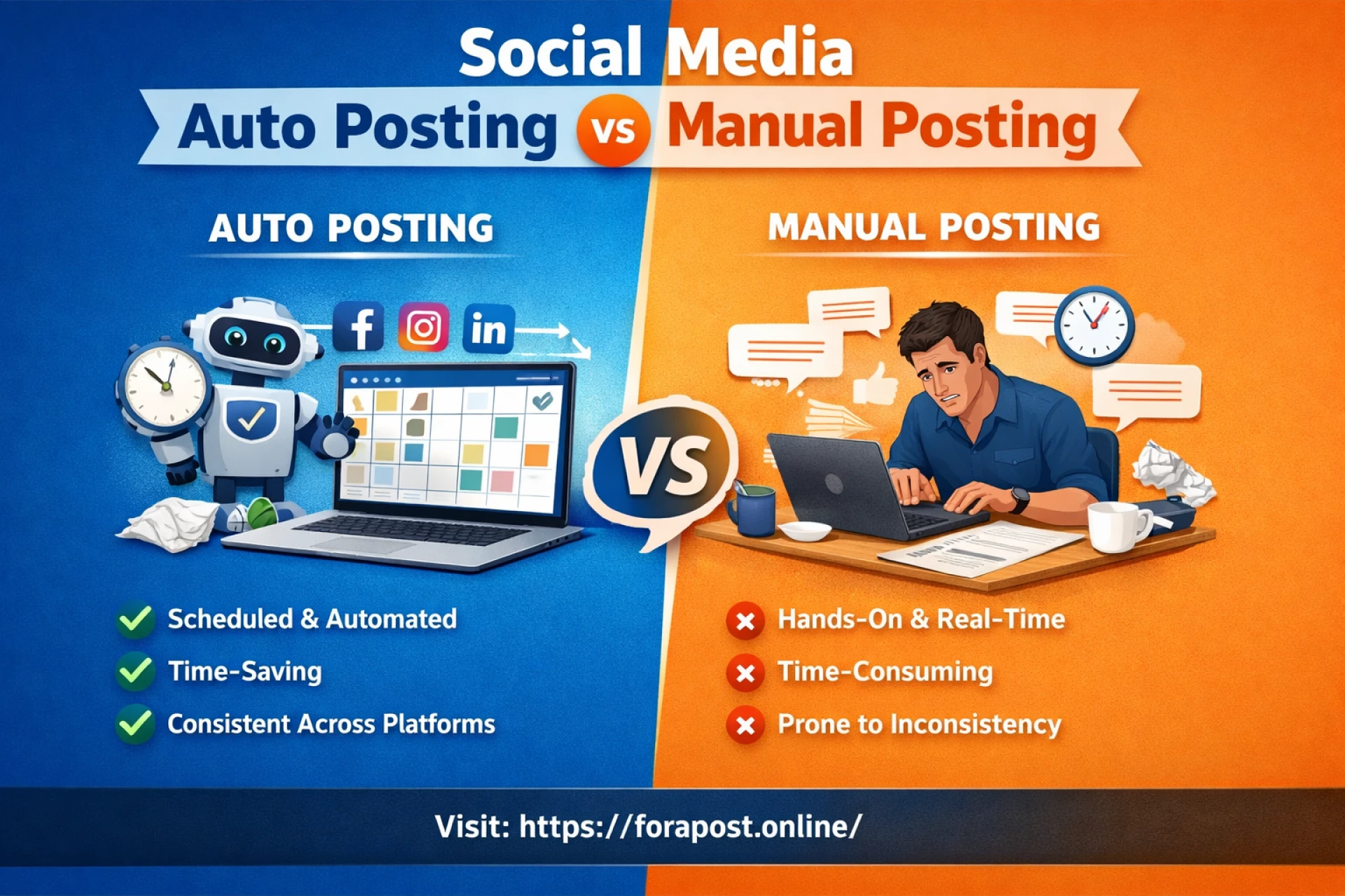 Social Media Auto Posting vs Manual Posting: What Works Better?