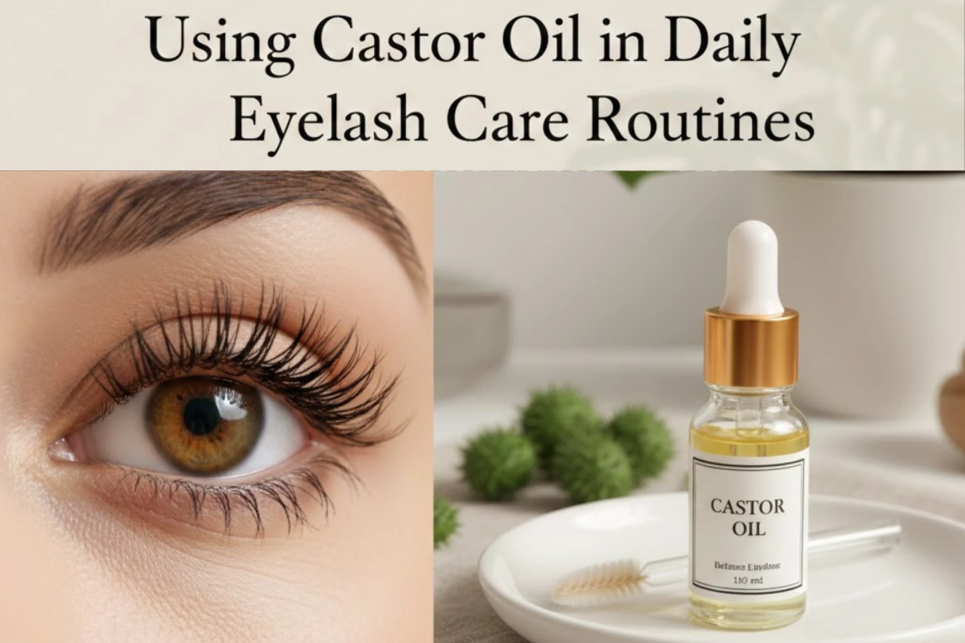 Using Castor Oil in Daily Eyelash Care Routines