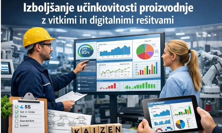 Izboljšanje učinkovitosti proizvodnje z vitkimi in digitalnimi rešitvami