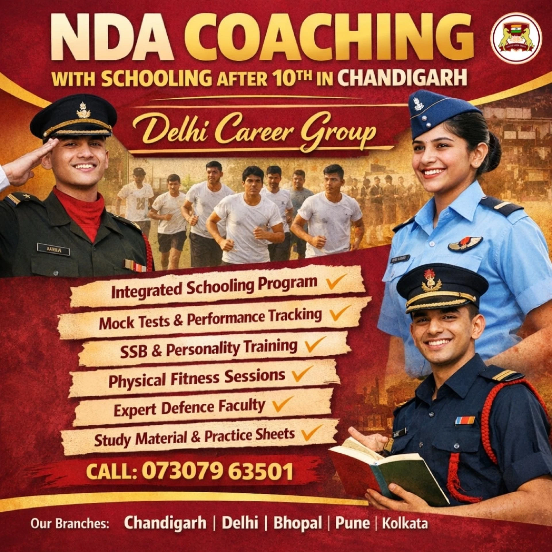 Career Opportunities After Joining NDA Coaching after 10th in Chandigarh