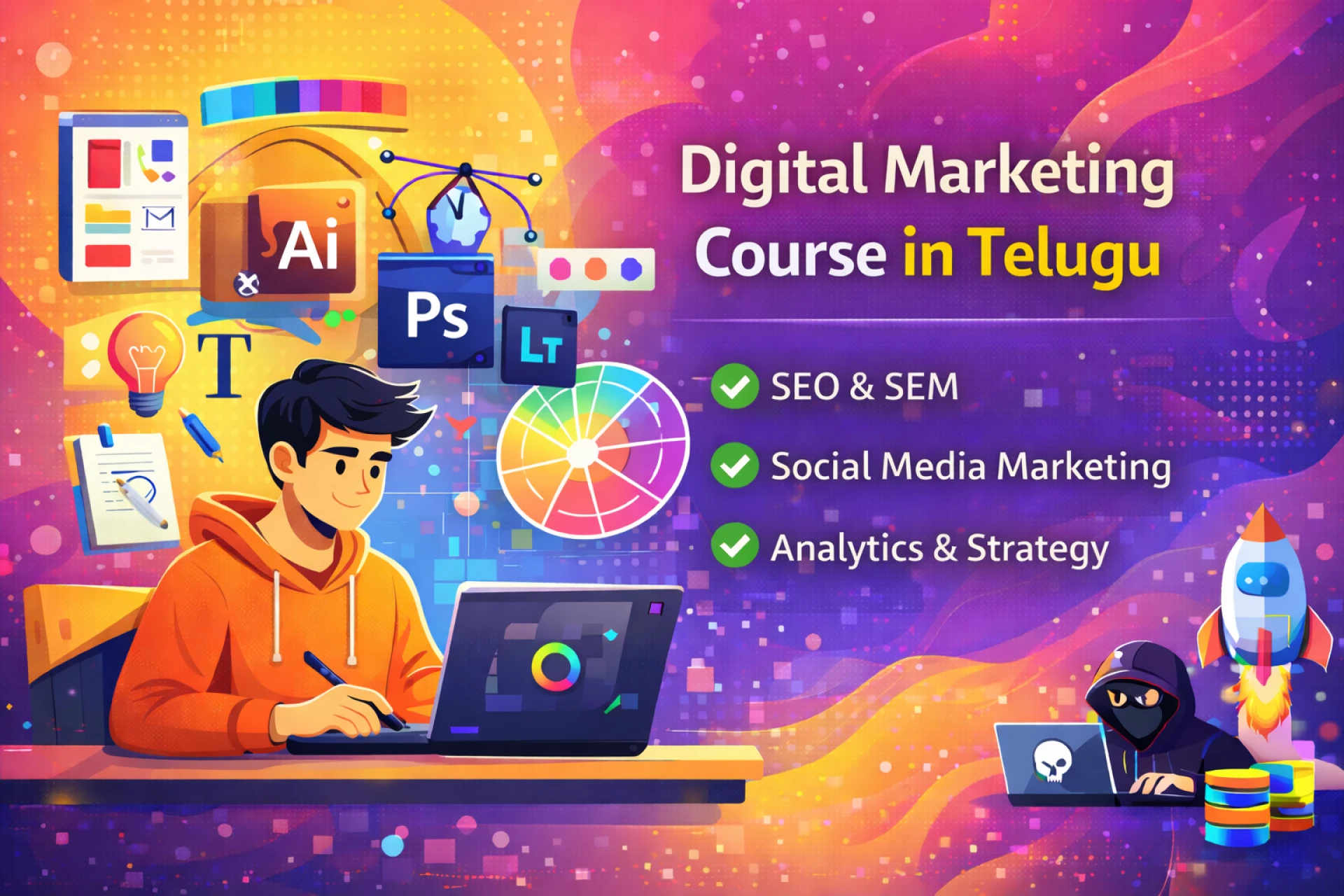 Schema Markup JSON-LD SEO Implementation – Digital Marketing Course in Telugu