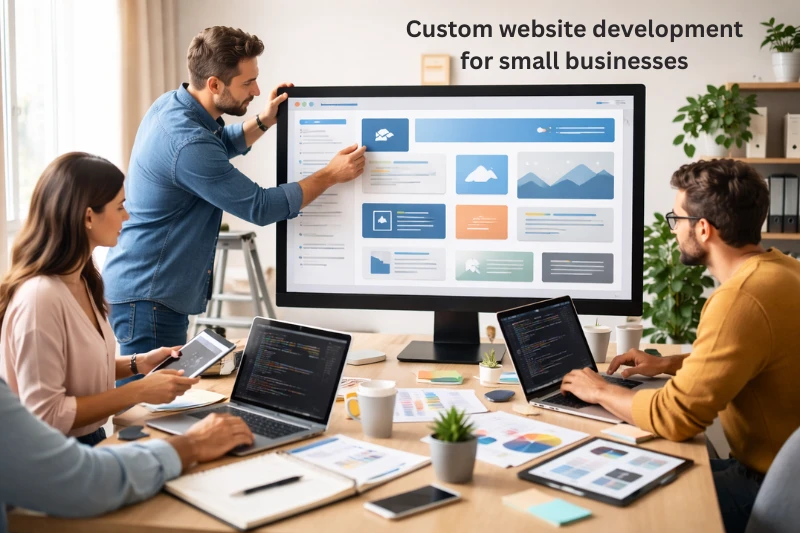 Custom website development companies for small businesses-BLP Webtech