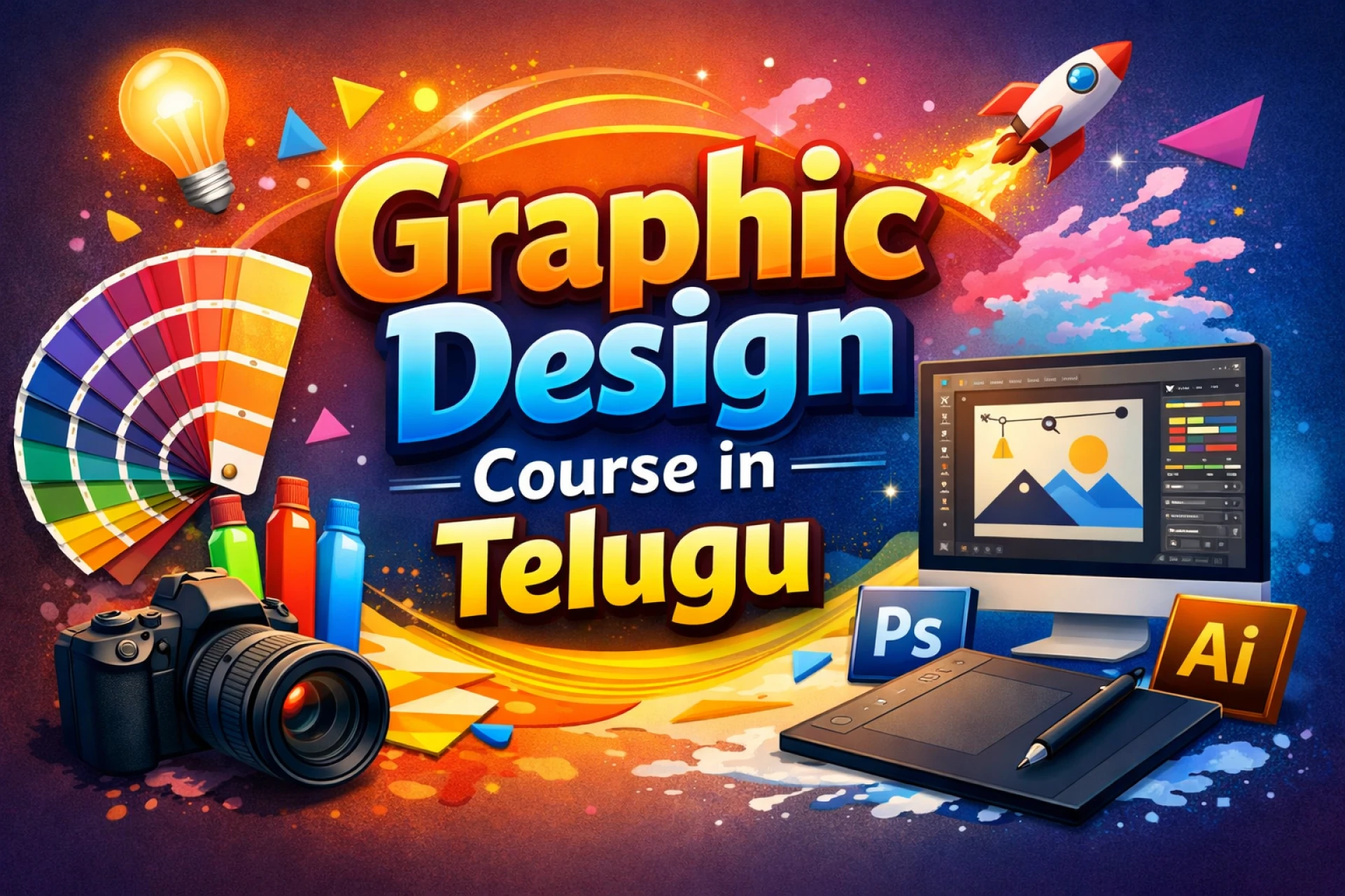 Graphic Design Course in Telugu – A Complete Beginner-to-Career Guide for Creative Minds