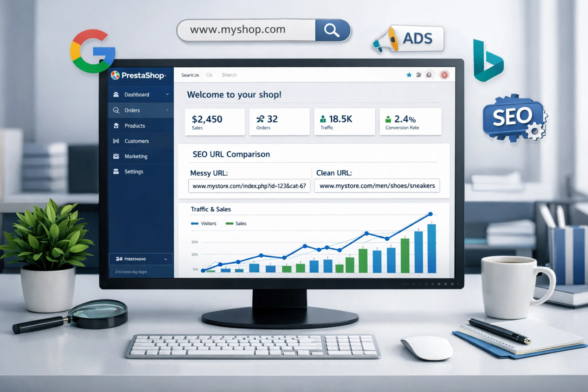 Clean URL PrestaShop: Improve SEO with Search Engine Friendly URLs