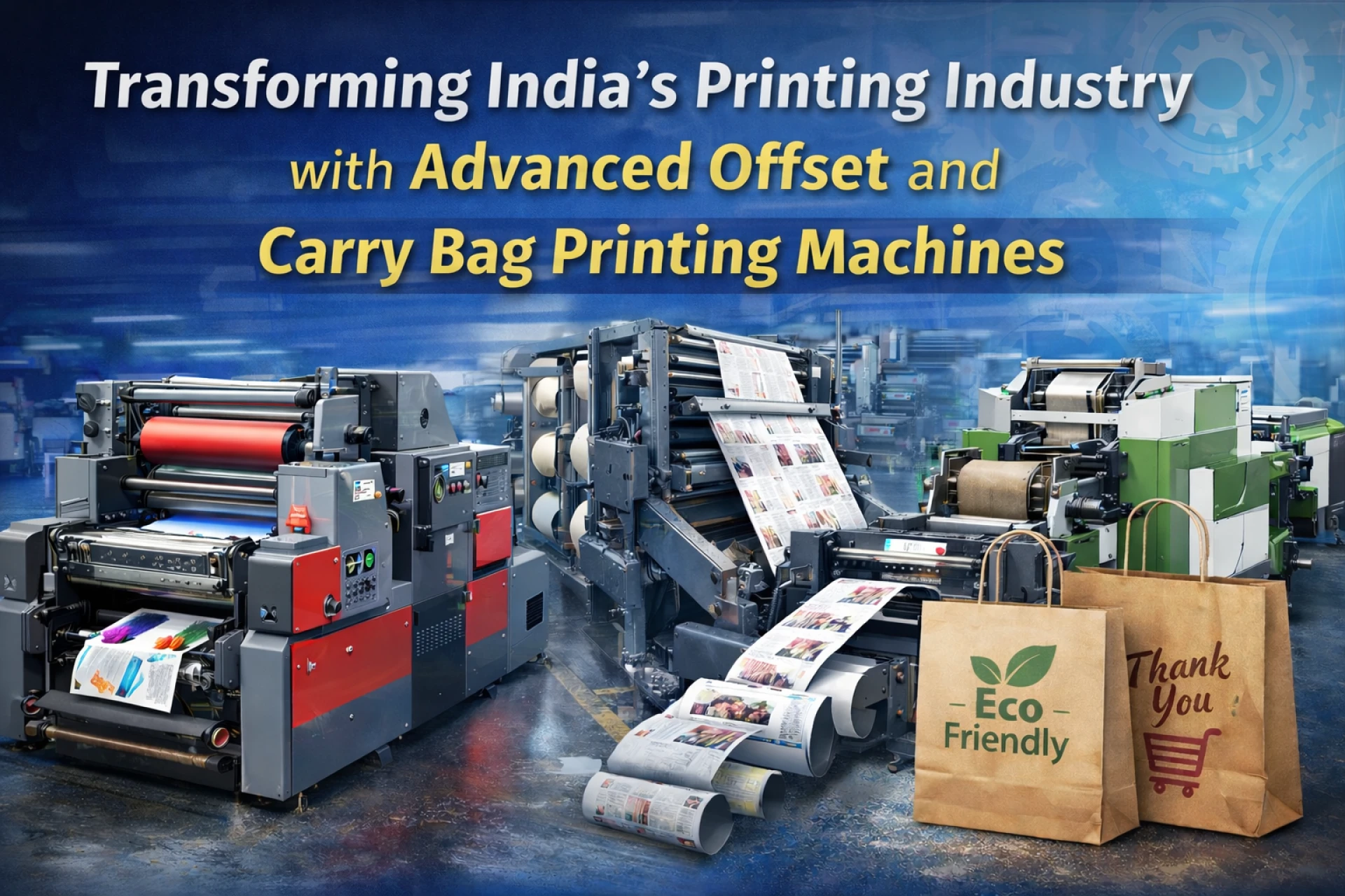 Transforming India’s Printing Industry with Advanced Offset and Carry Bag Printing Machines