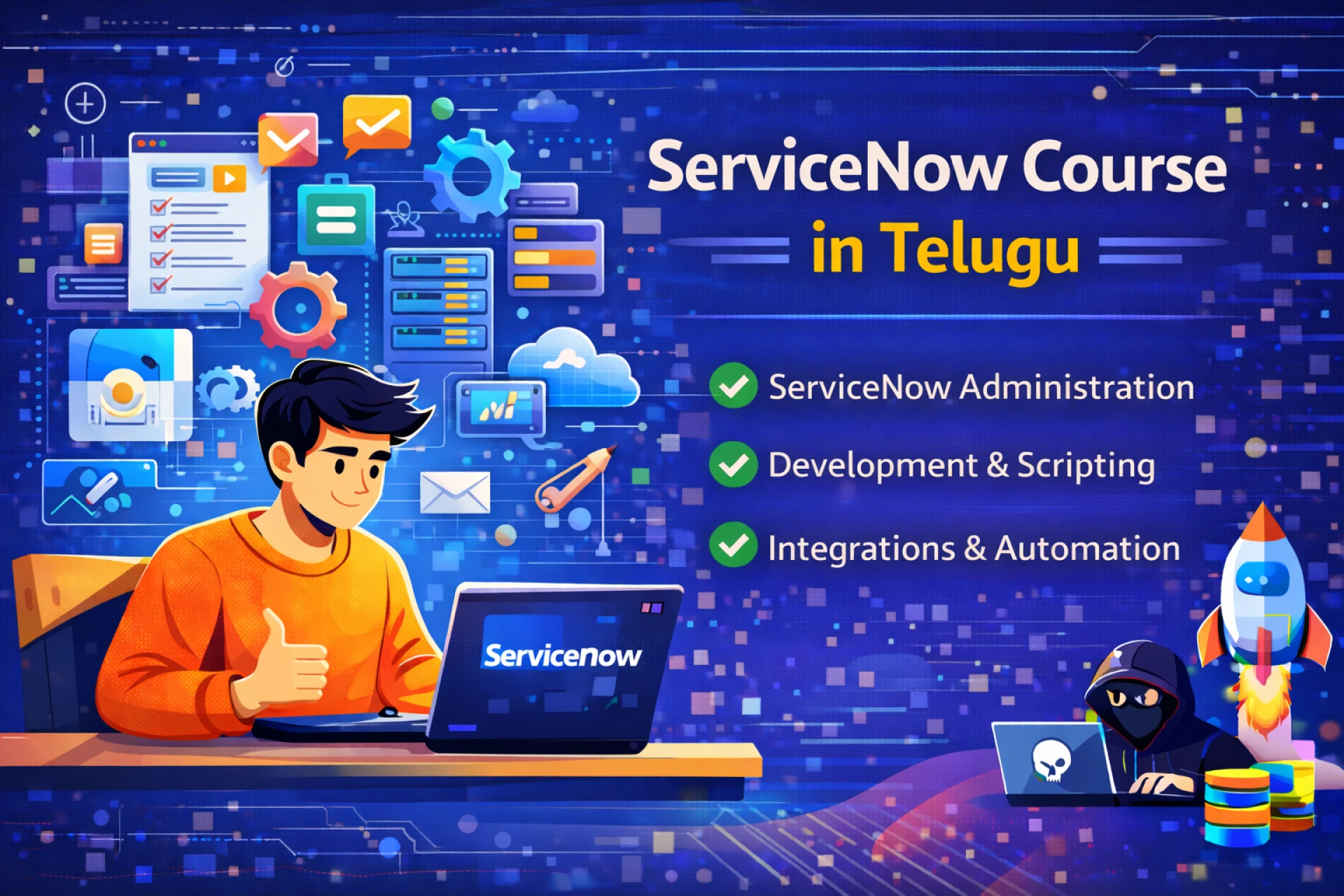 Virtual Agent Topic Blocks NLU Training – ServiceNow Course in Telugu