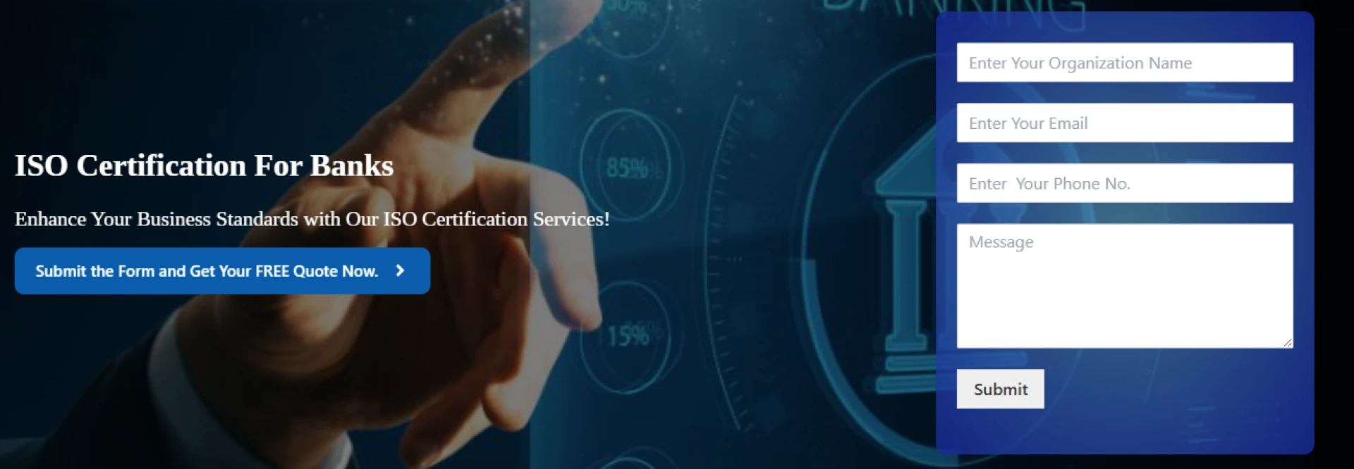 ISO Certification for Banks