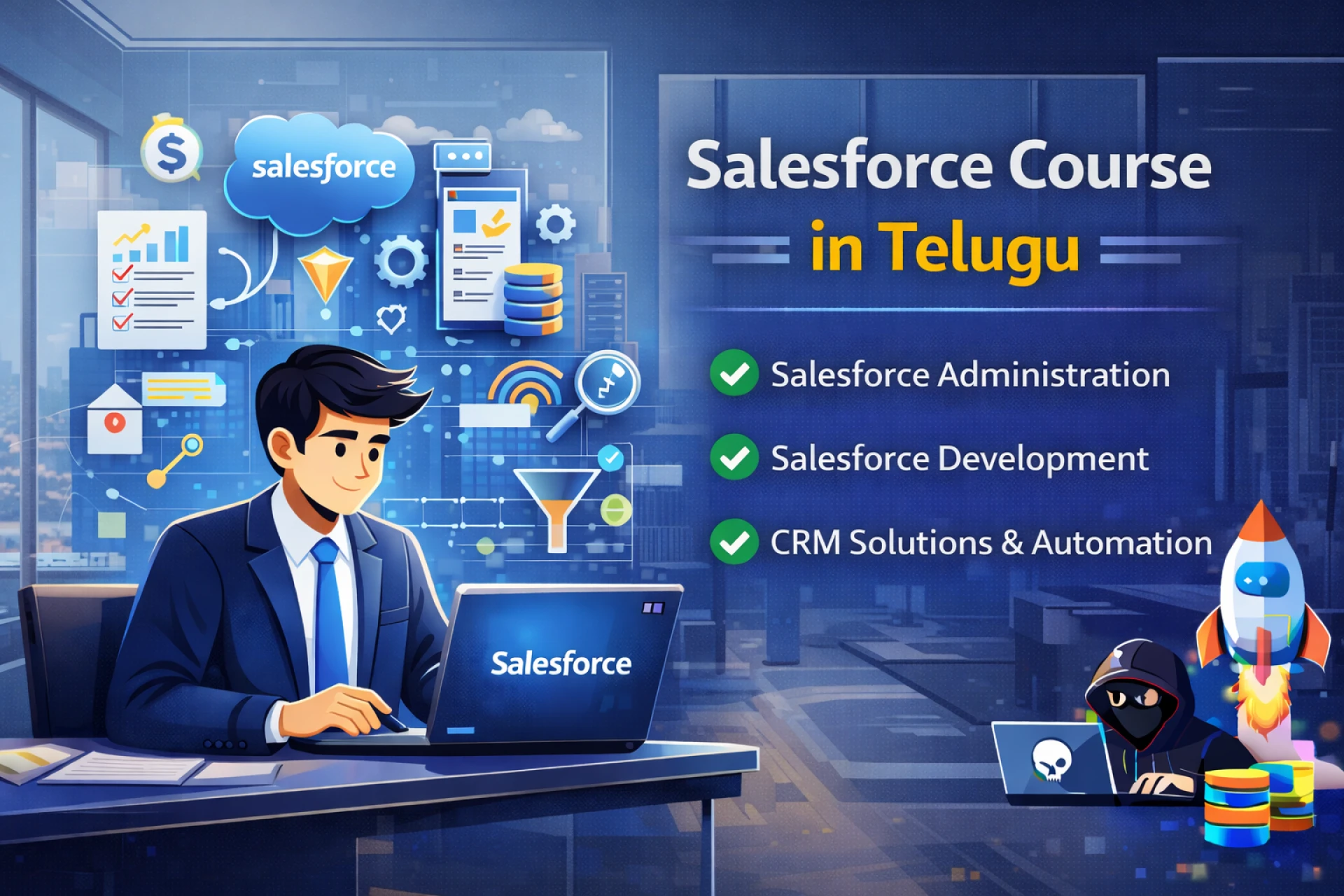 Flow Orchestration Multi-Step Background Flows – Salesforce Course in Telugu