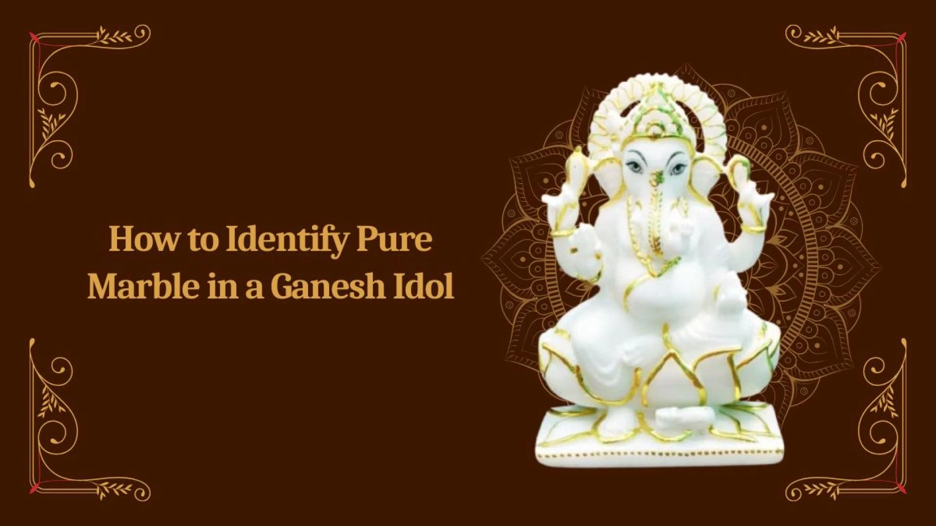How to Identify Pure Marble in a Ganesh Idol