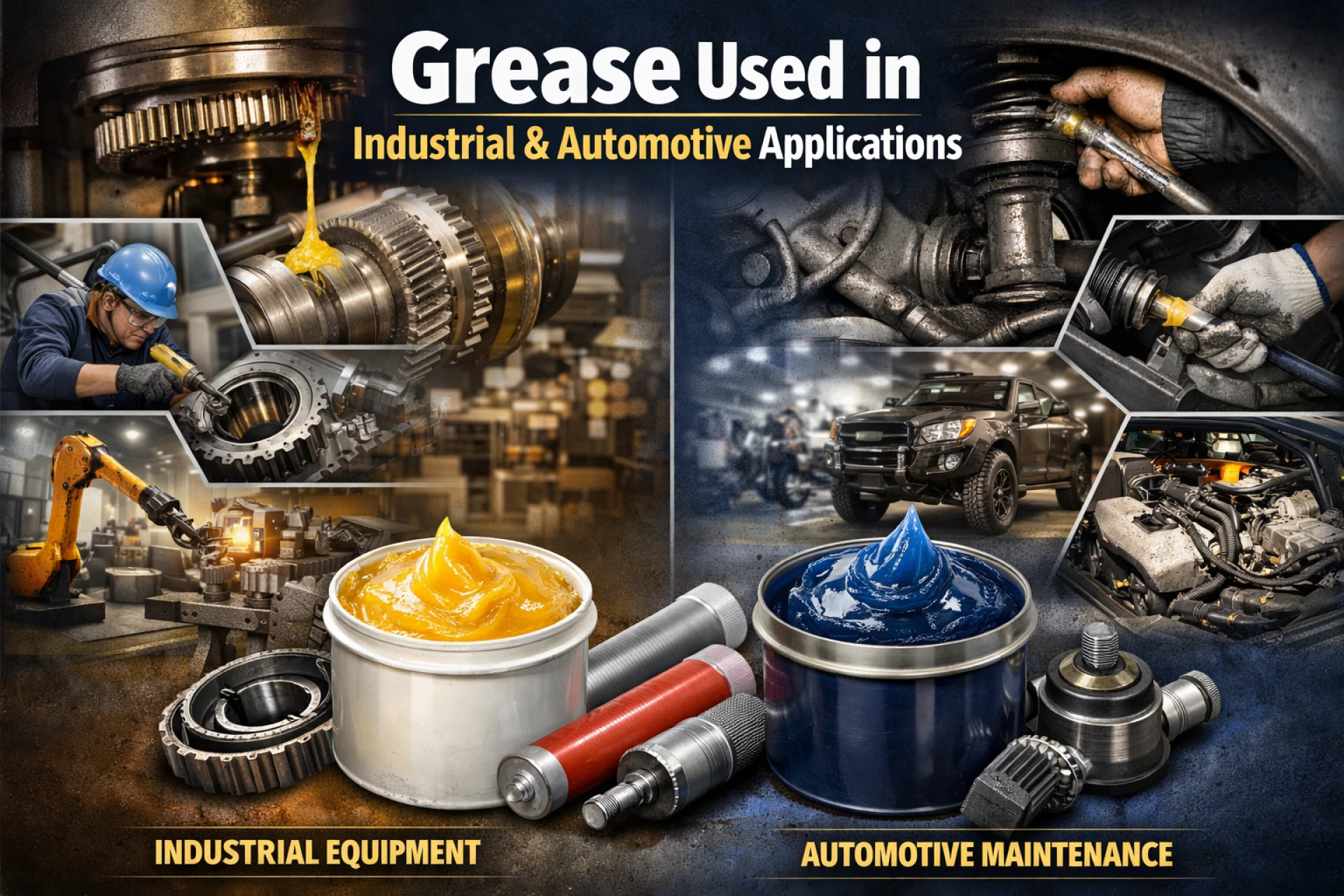 Types of Grease Used in Industrial & Automotive Applications