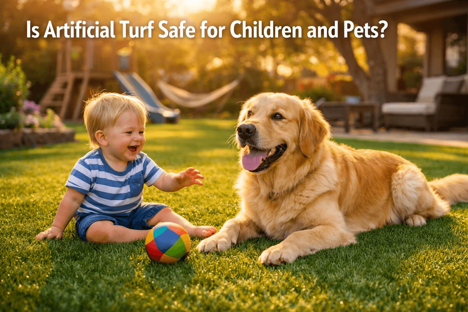 Is Artificial Turf Safe for Children and Pets?