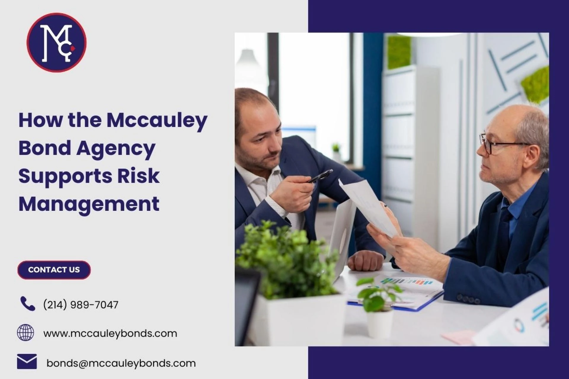 How the Mccauley Bond Agency Supports Risk Management