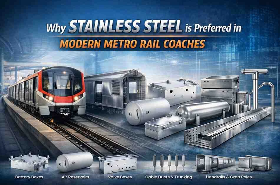 Why Stainless Steel is Preferred in Modern Metro Rail Coaches