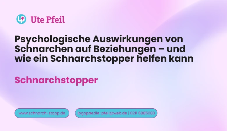 😴 Psychologische Auswirkungen von Schnarchen auf Beziehungen – und wie ein Schnarchstopper helfen kann