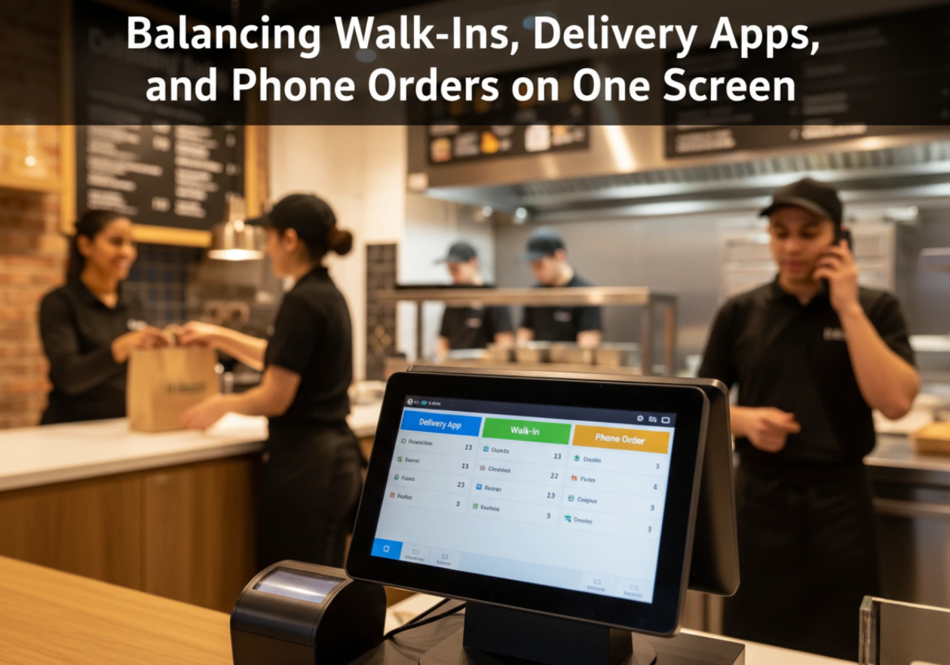 Balancing Walk-Ins, Delivery Apps, and Phone Orders on One Screen