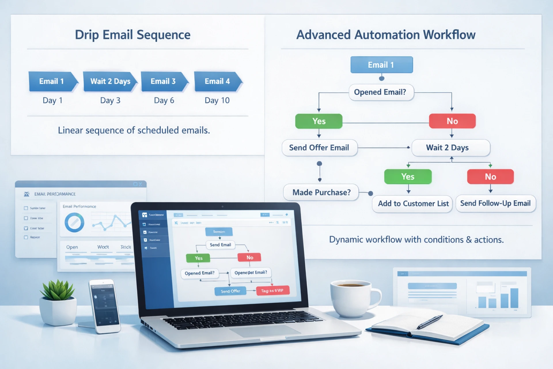 Email Drip Campaign vs Email Automation Campaign