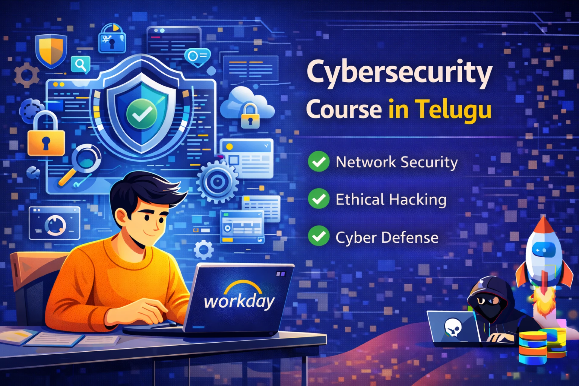 DAST SAST SCA DevSecOps Pipeline Integration Cybersecurity Course in Telugu