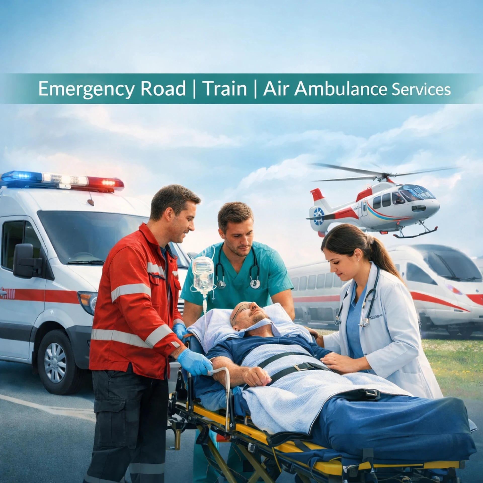 Train Ambulance Service in Guwahati | Affordable Critical Care Transfer