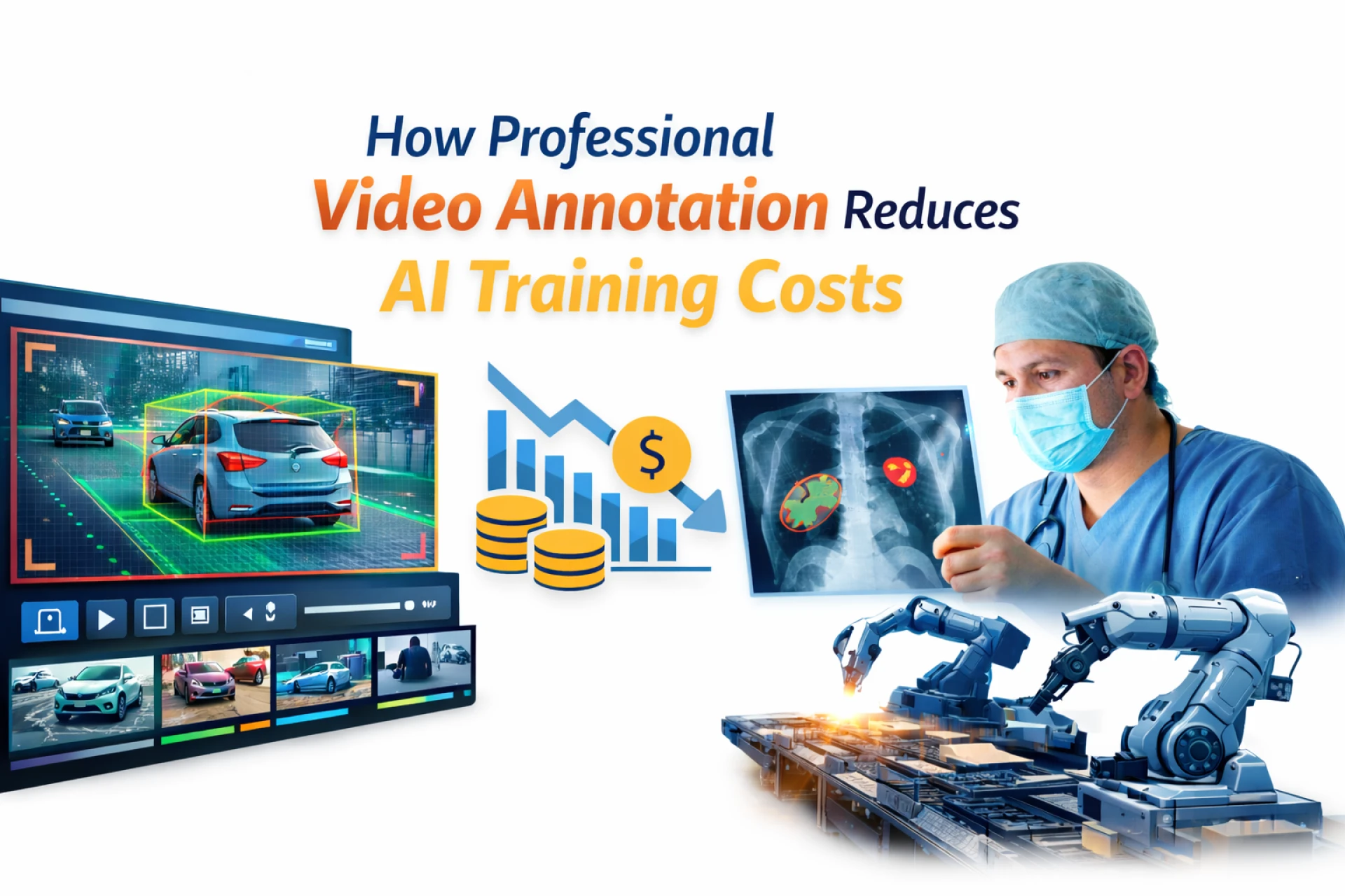 How Professional Video Annotation Reduces AI Training Costs