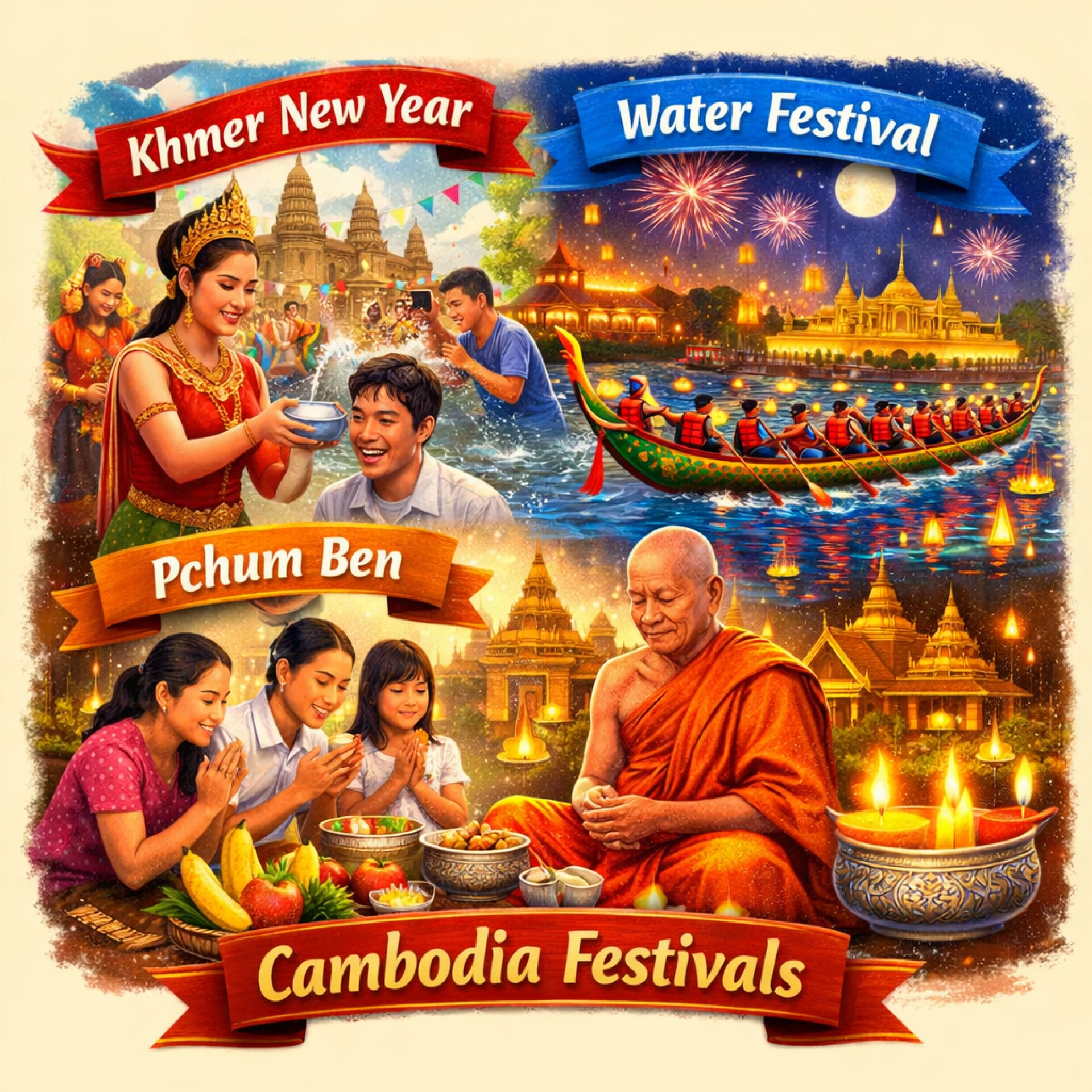 Cambodia Festivals and Tourist Places: Culture, Color & Timeless Wonders