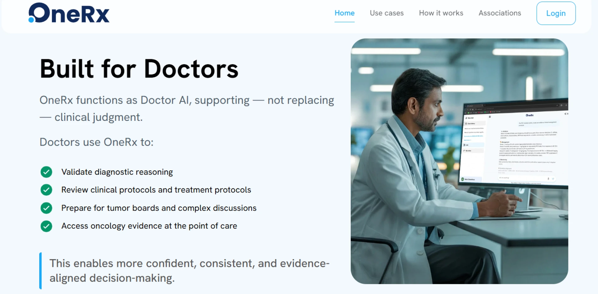 OneRx - Evidence AI Platform for Doctors