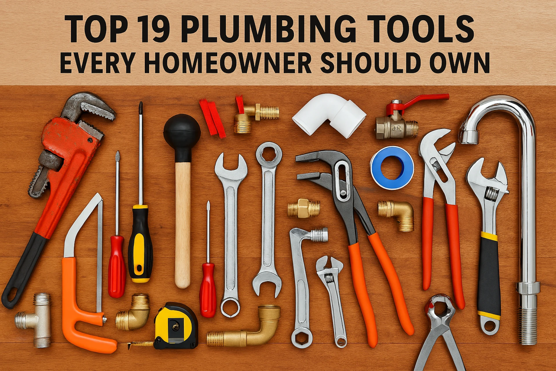 Top 19 Plumbing Tools Every Homeowner Should Own