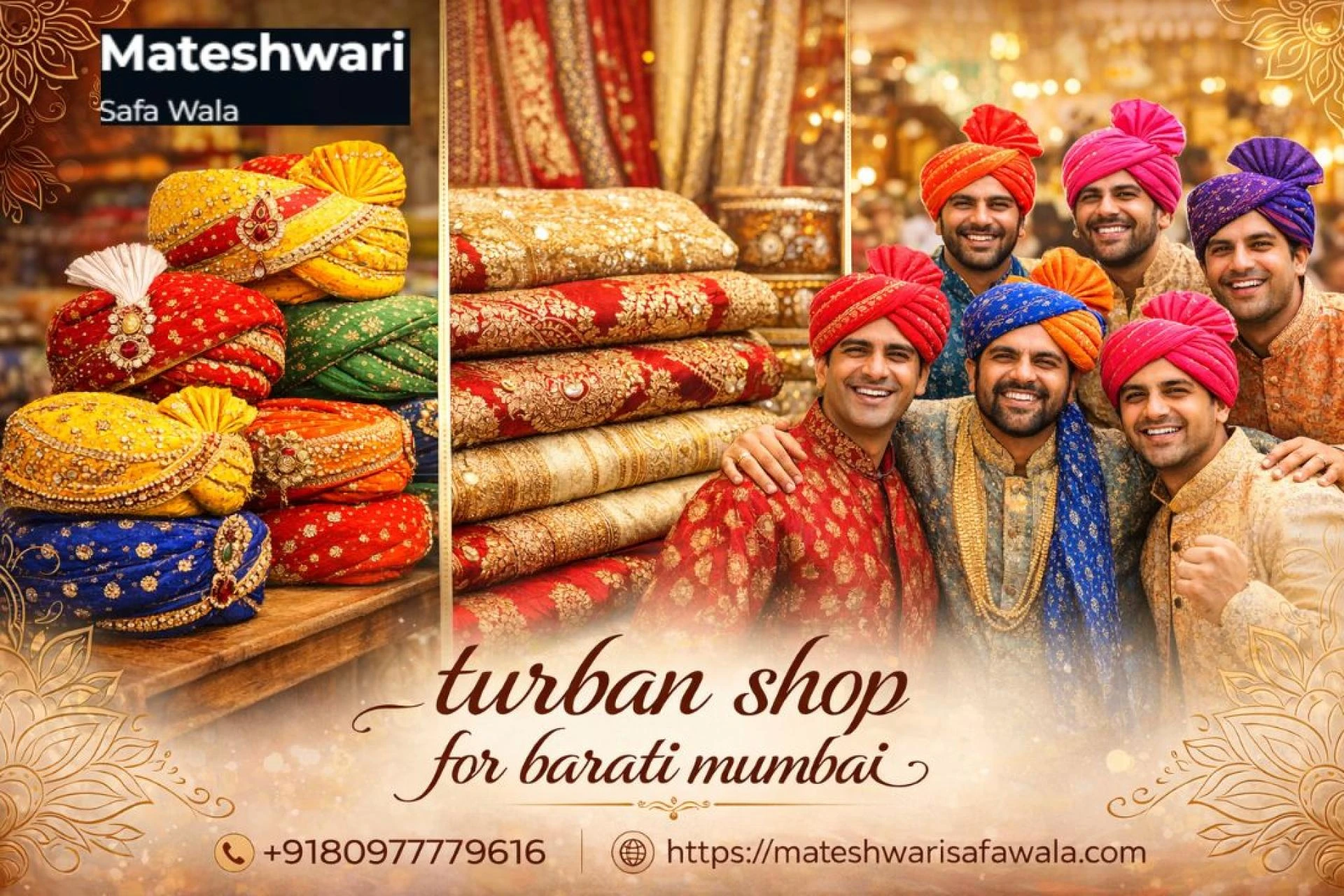 Turban Shop for Barati Mumbai – Perfect Pagdi for Wedding Celebrations