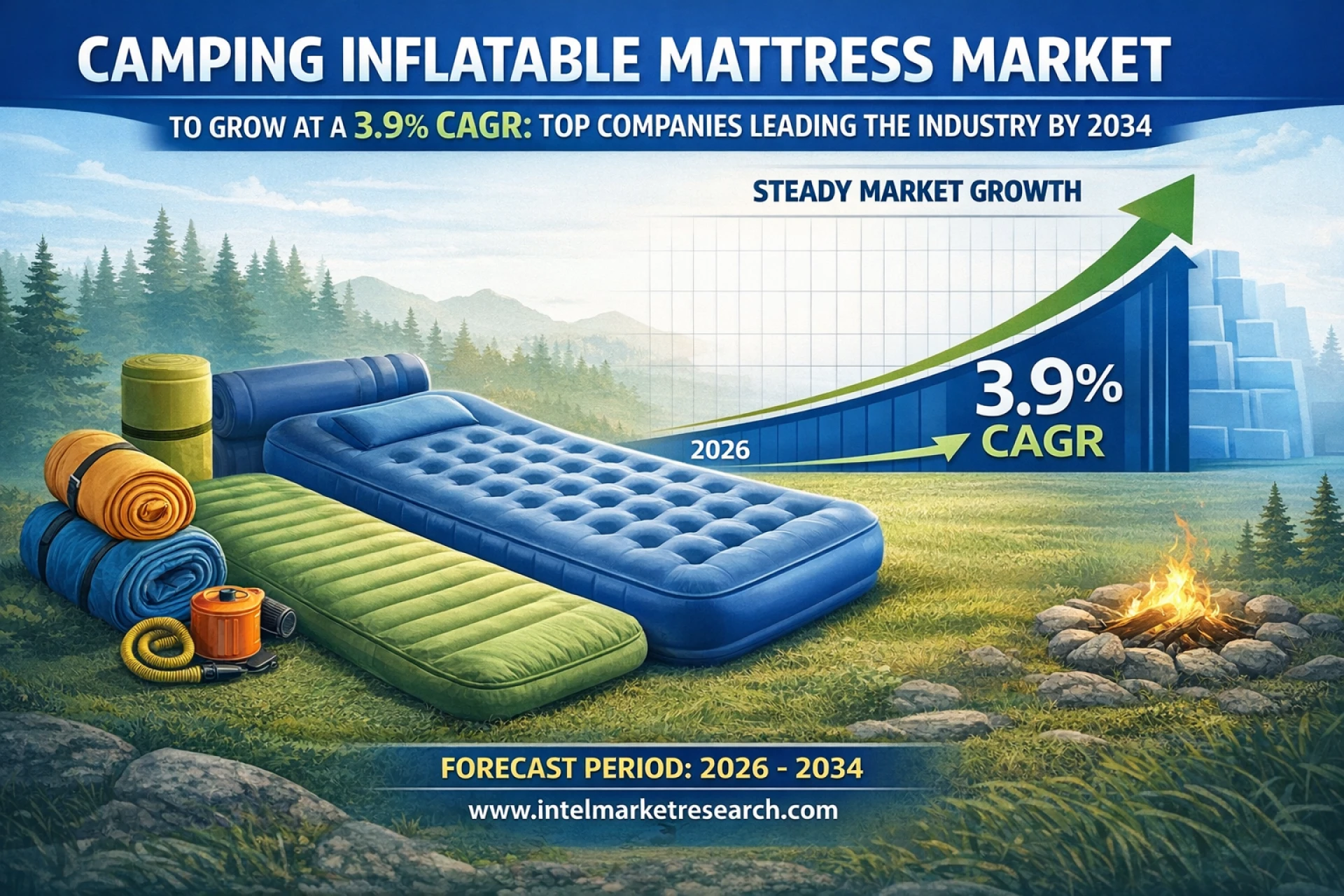 Camping Inflatable Mattress Market’s 3.9% CAGR: Top Companies Leading the Industry by 2034