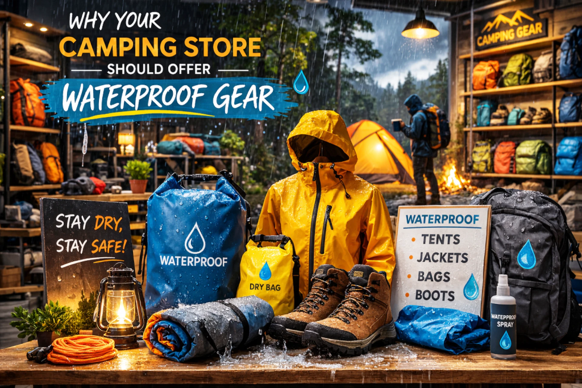 Why Your Camping Store Should Offer Waterproof Gear