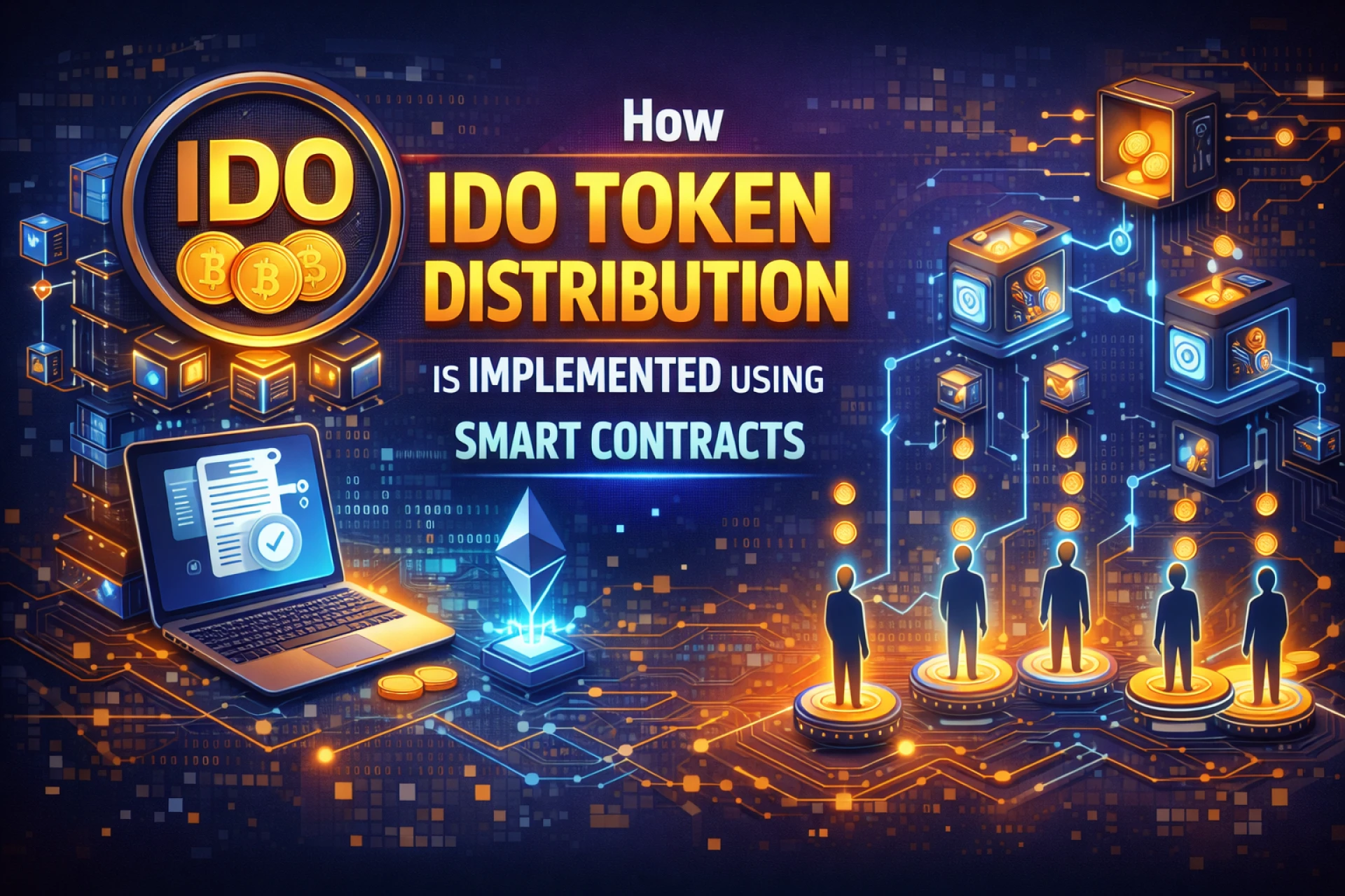 How IDO Token Distribution Is Implemented Using Smart Contracts