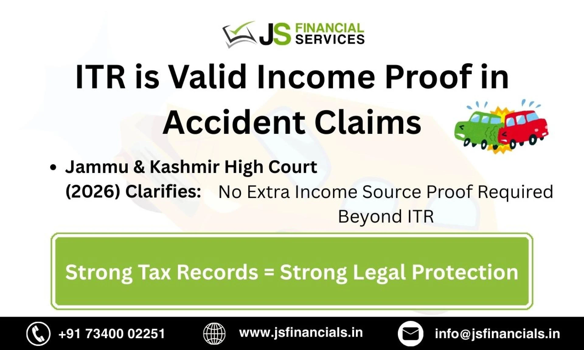 ITR as Legal Proof in Motor Accident Claims: Major 2026 Clarification by the Jammu & Kashmir High Court
