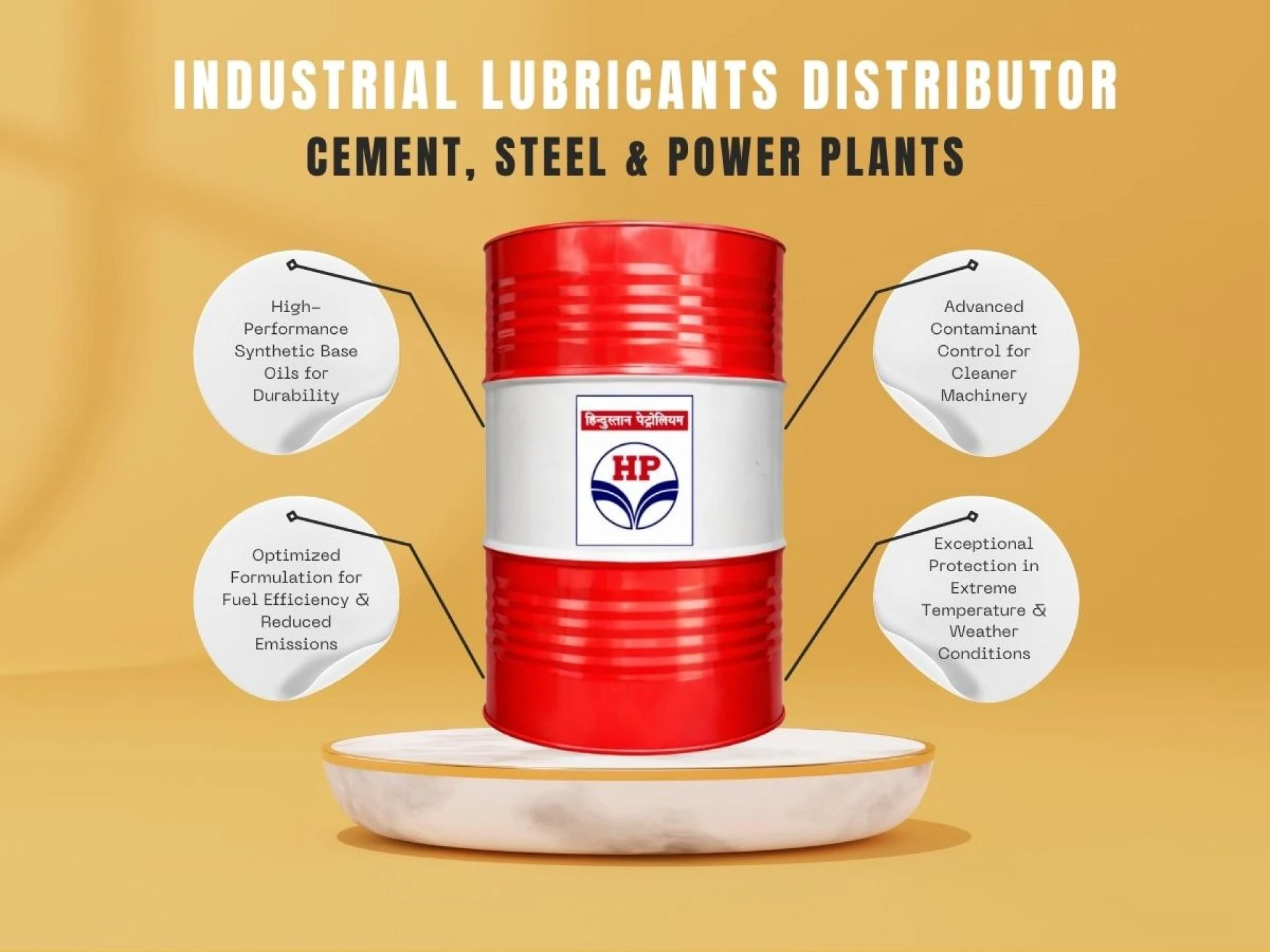 Industrial Lubricants Distributor for Cement, Steel & Power Plants