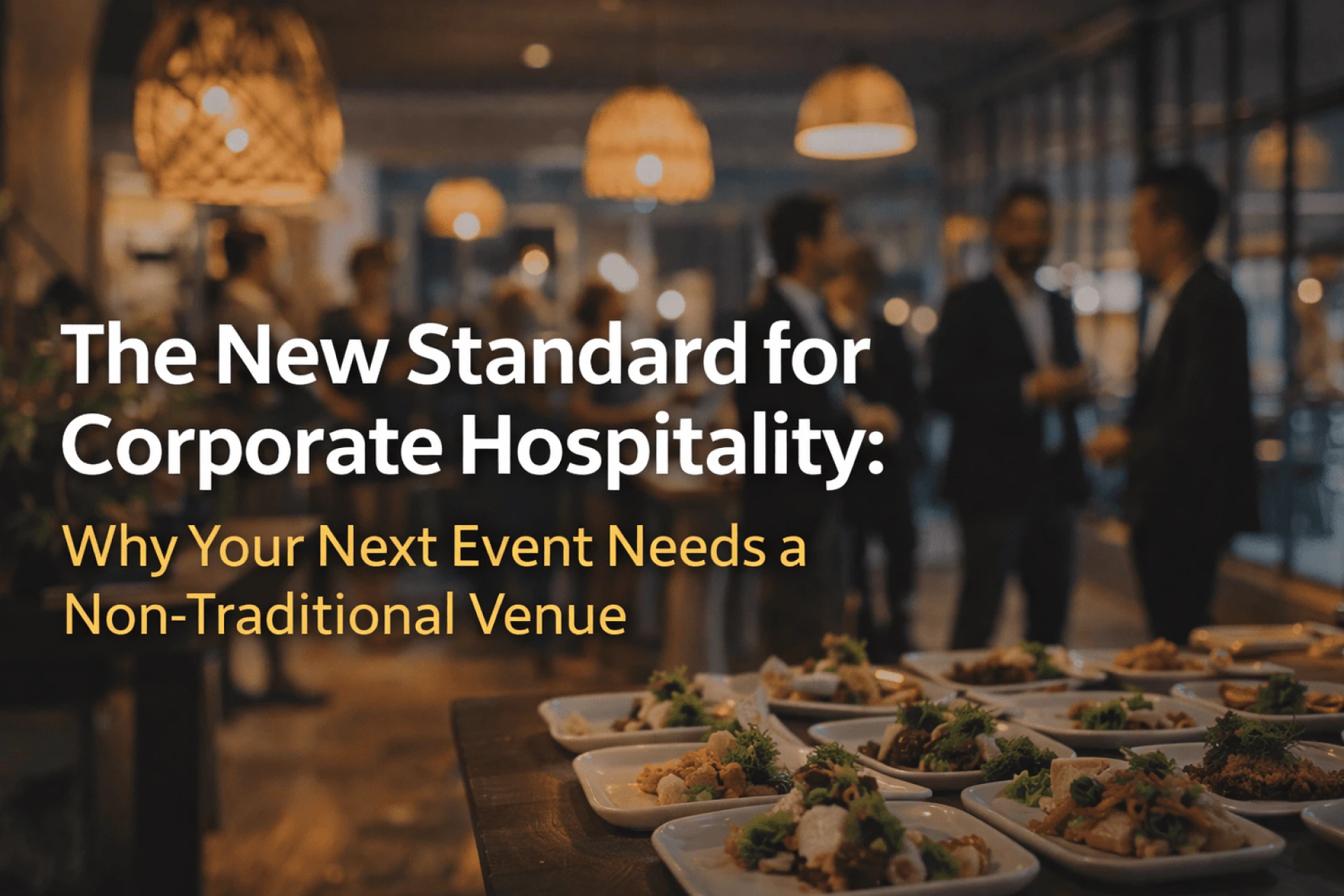 Best Standard for Corporate Hospitality: Why Your Next Event Needs a Non-Traditional Venue