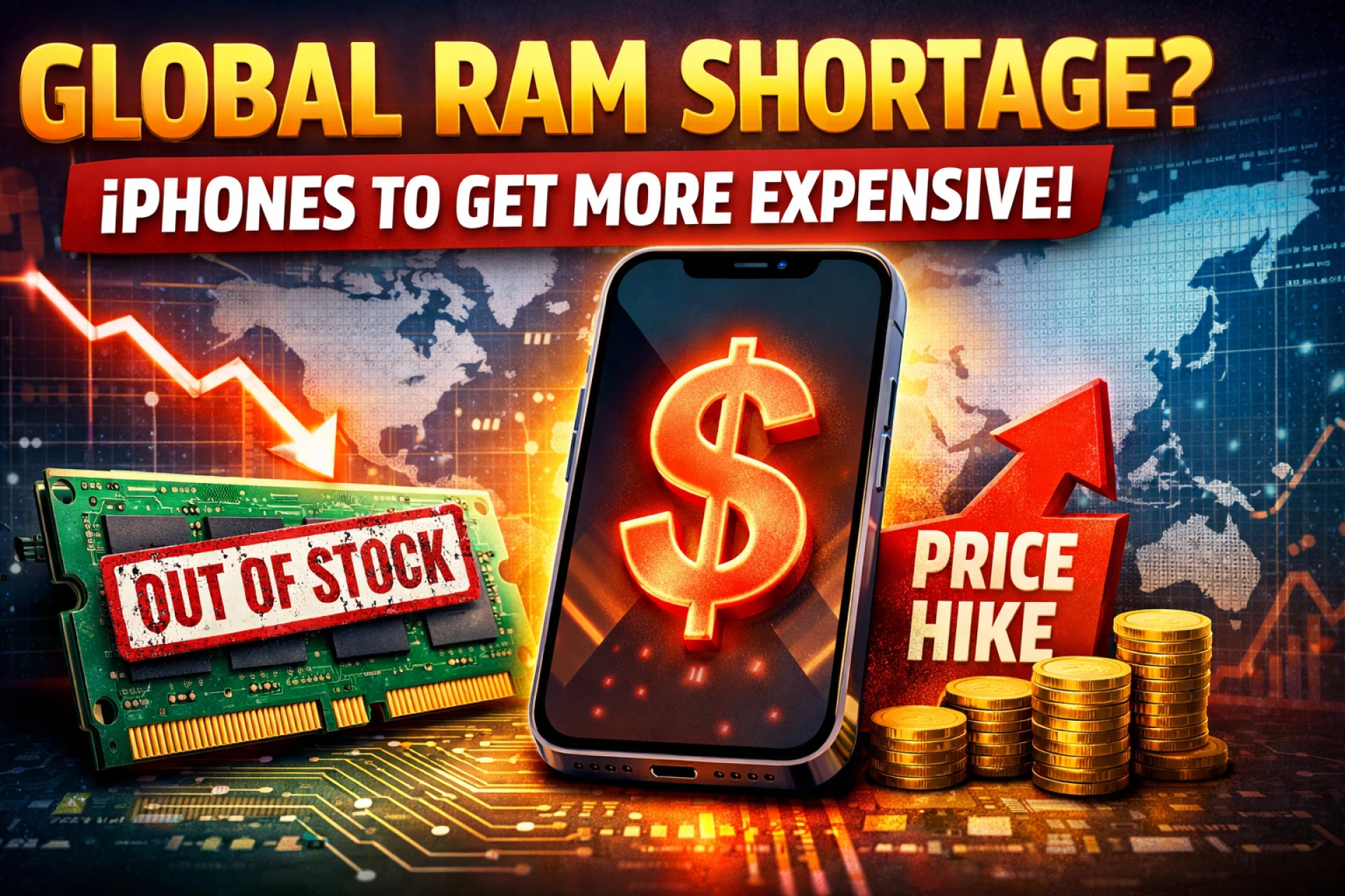 iPhone buyers could face higher costs due to RAM supply issues