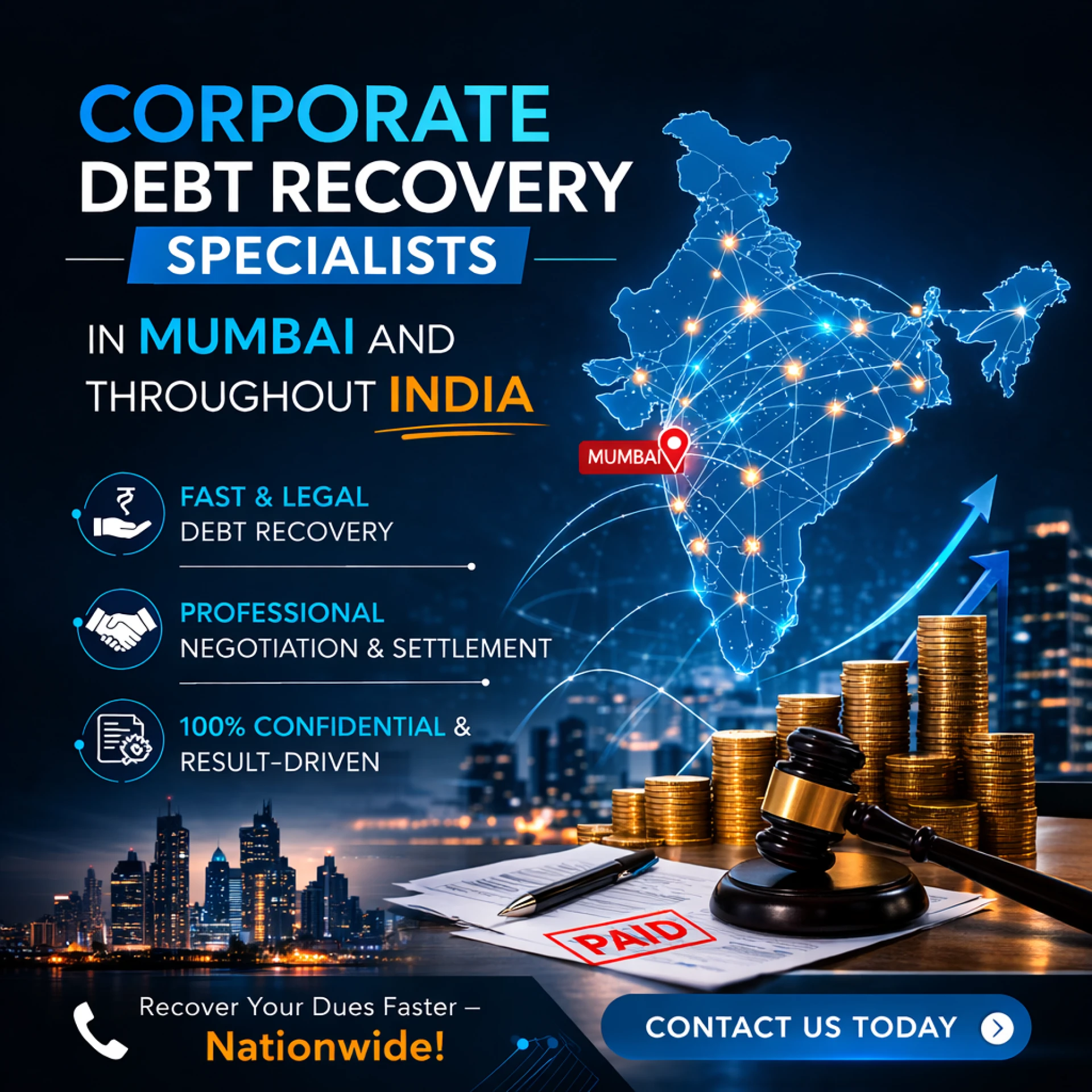 Corporate Debt Recovery Specialists in Mumbai and Throughout India