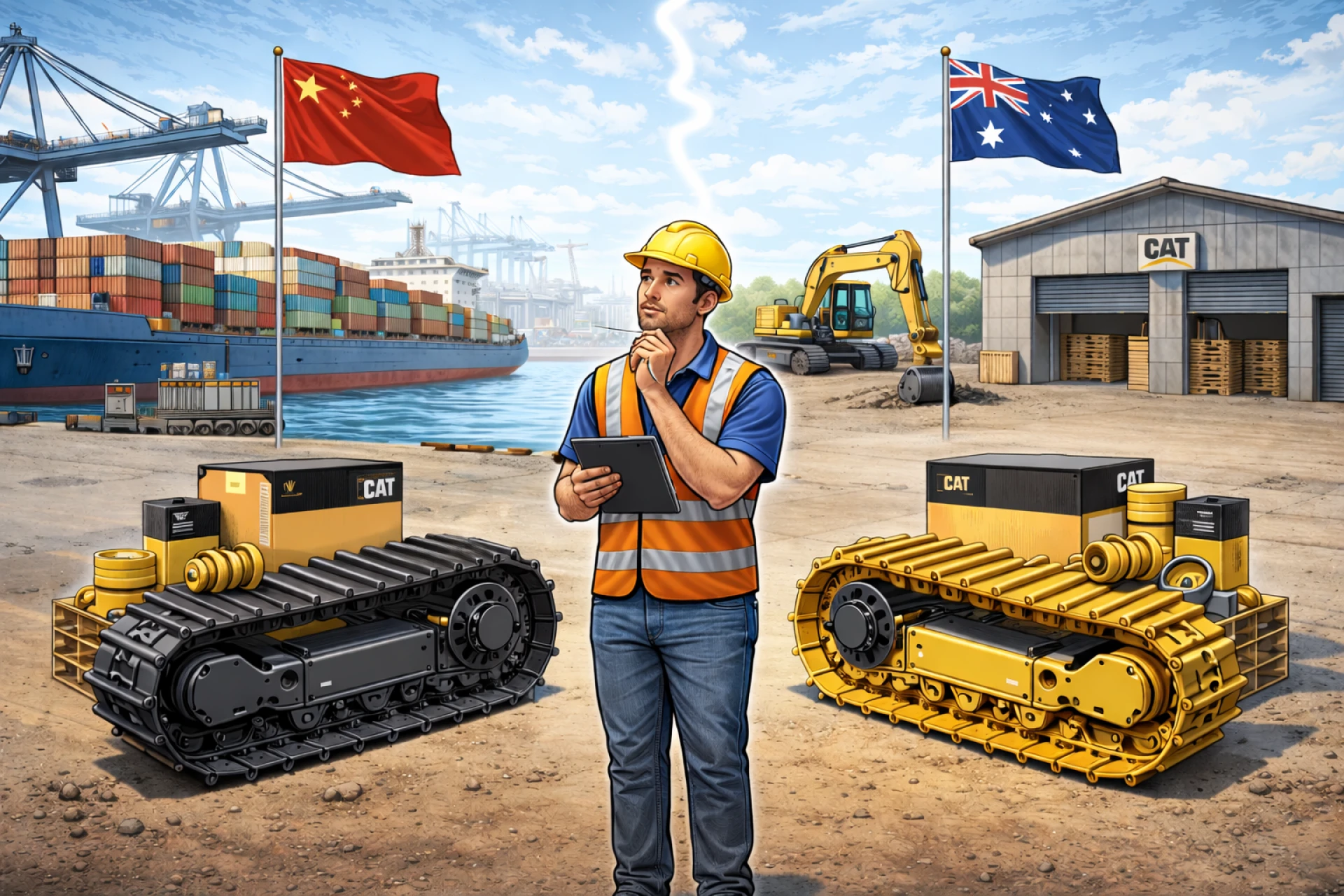 Imported vs Locally Supplied Cat Undercarriage Parts: What's Better for Australian Contractors?