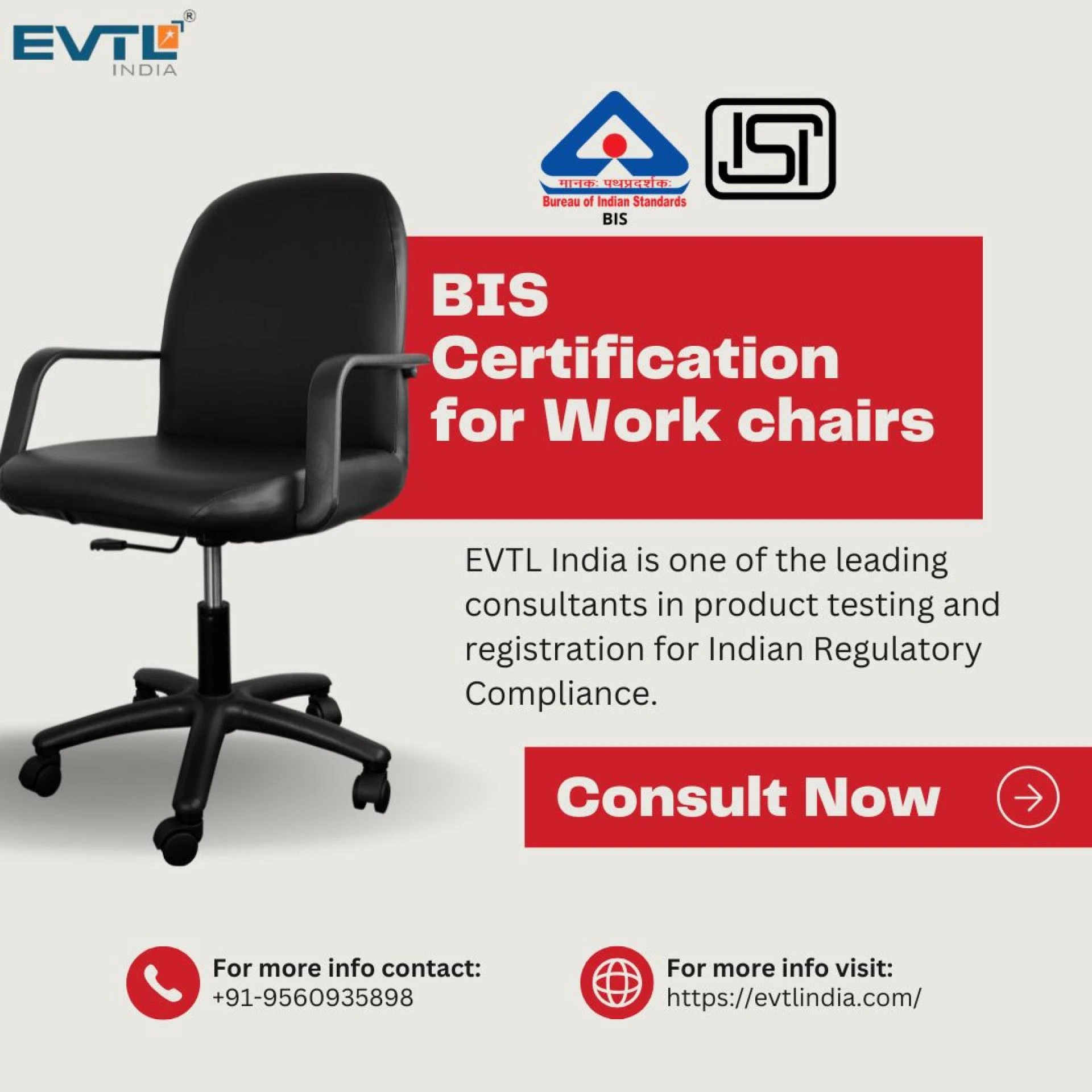 IS 17631: 2022 – BIS Certification for Work Chairs in India