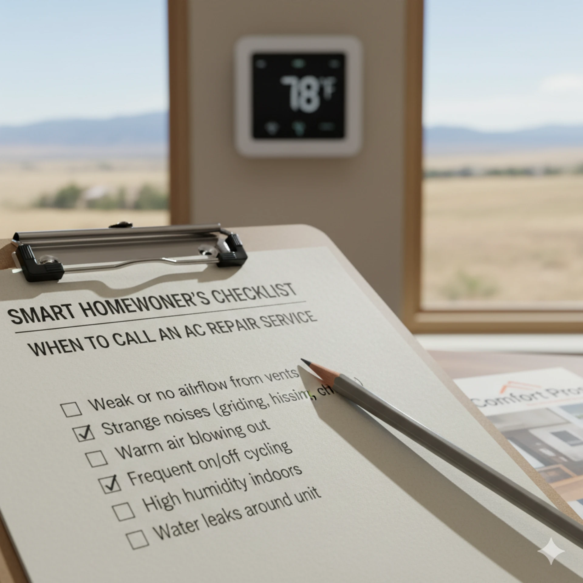 When to Call an Air Conditioning Repair Service A Smart Homeowner's Checklist
