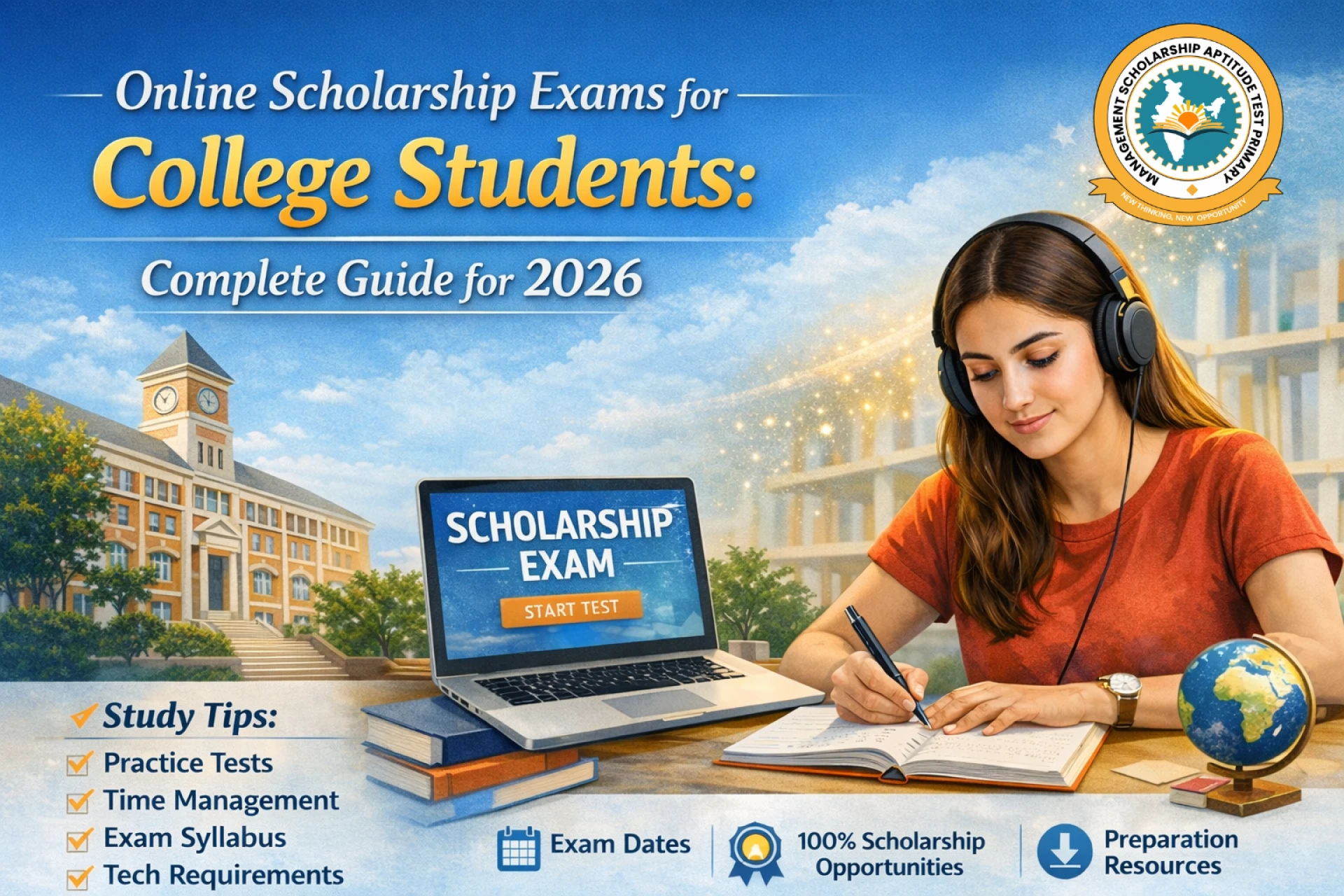 Online Scholarship Exams for College Students: Complete Guide for 2026