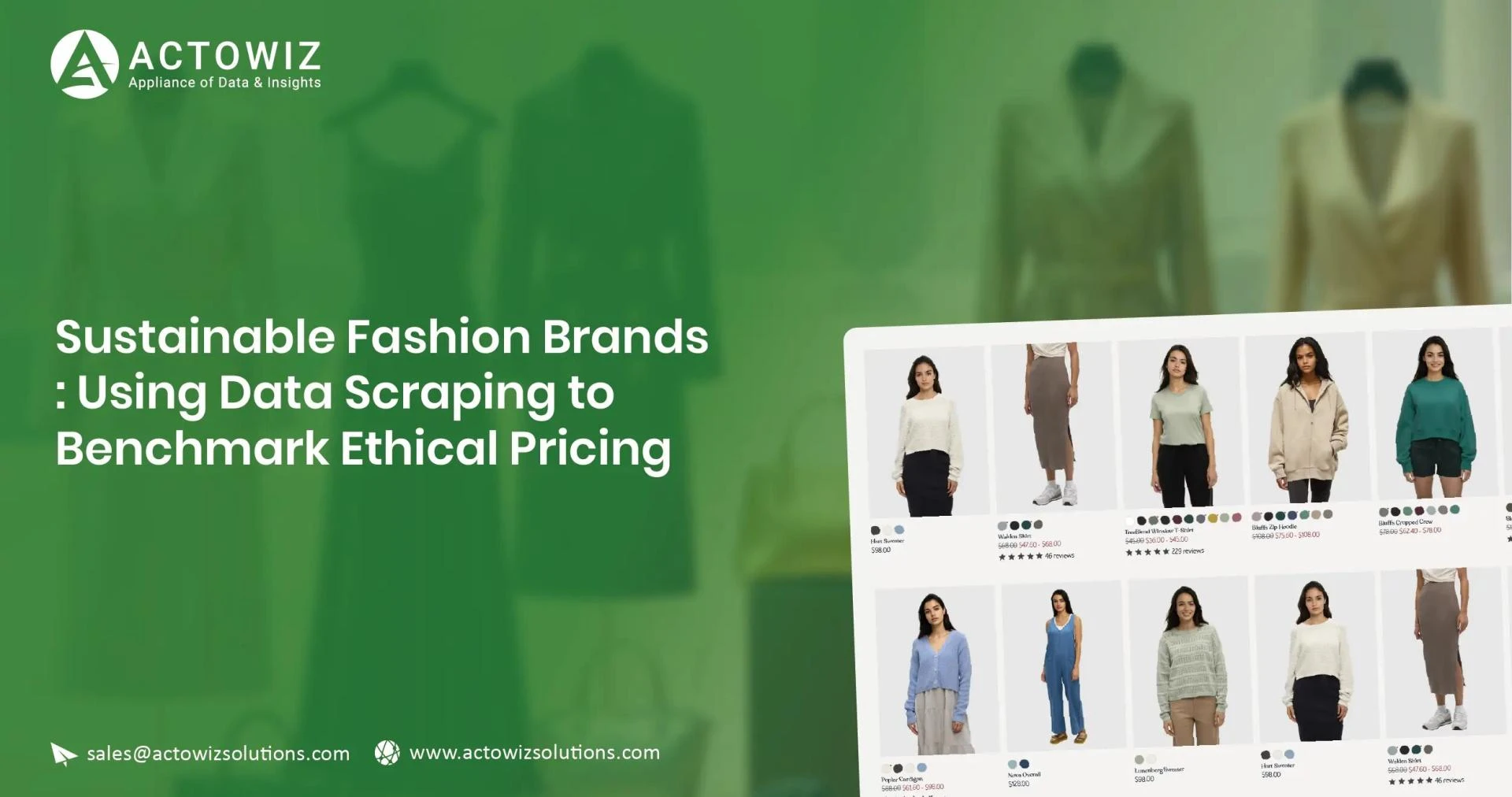Sustainable Fashion Brands: Benchmark Ethical Pricing with Data Scraping