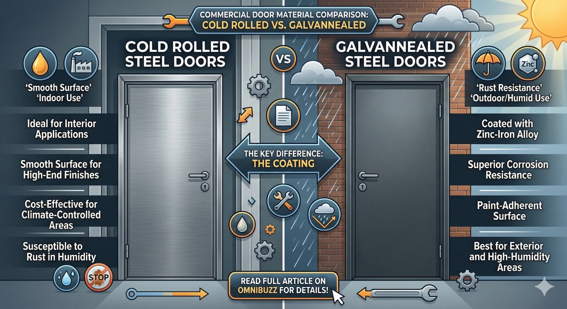 Insight: Cold Rolled vs. Galvannealed Steel Doors