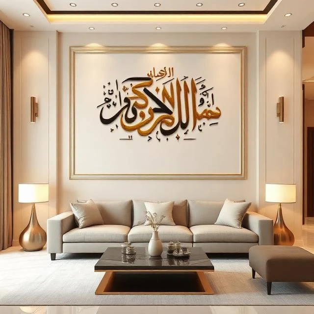 How Islamic Wall Art Can Elevate Your Living Room, Prayer Space & More