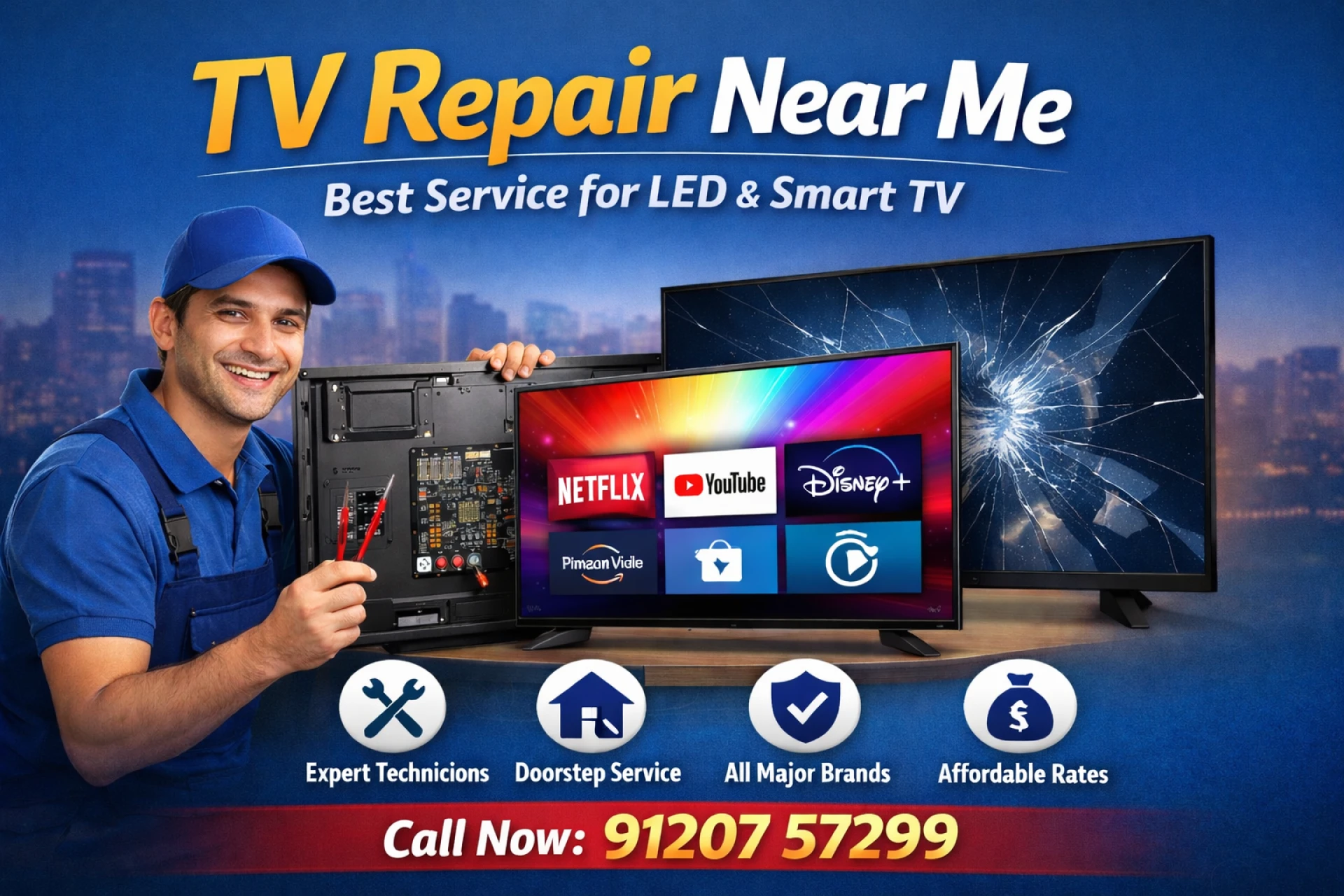TV Repair Near Me Best Service for LED and Smart TV