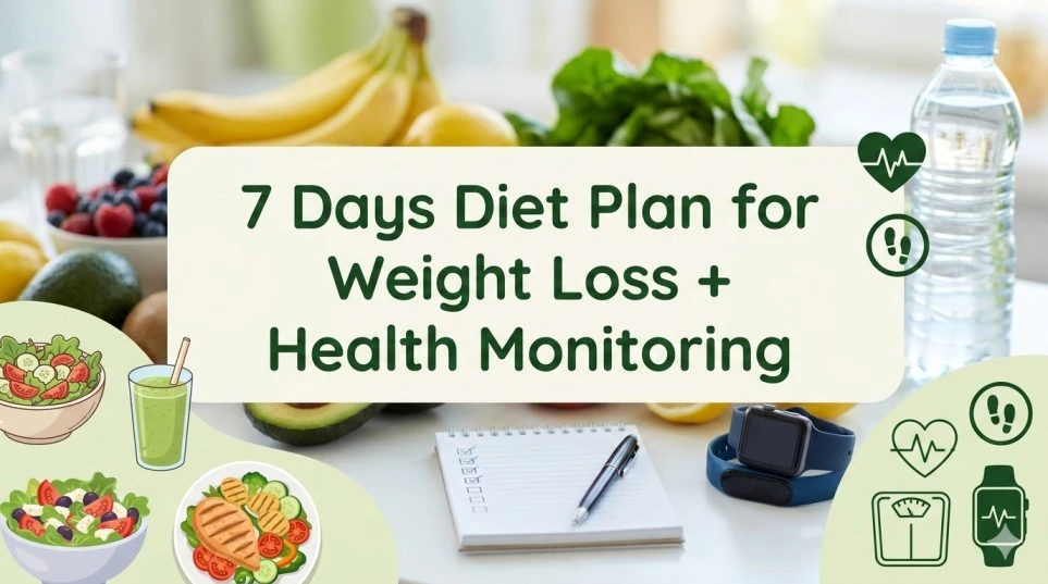7 Days Diet Plan for Weight Loss + Health Monitoring with Blood Test