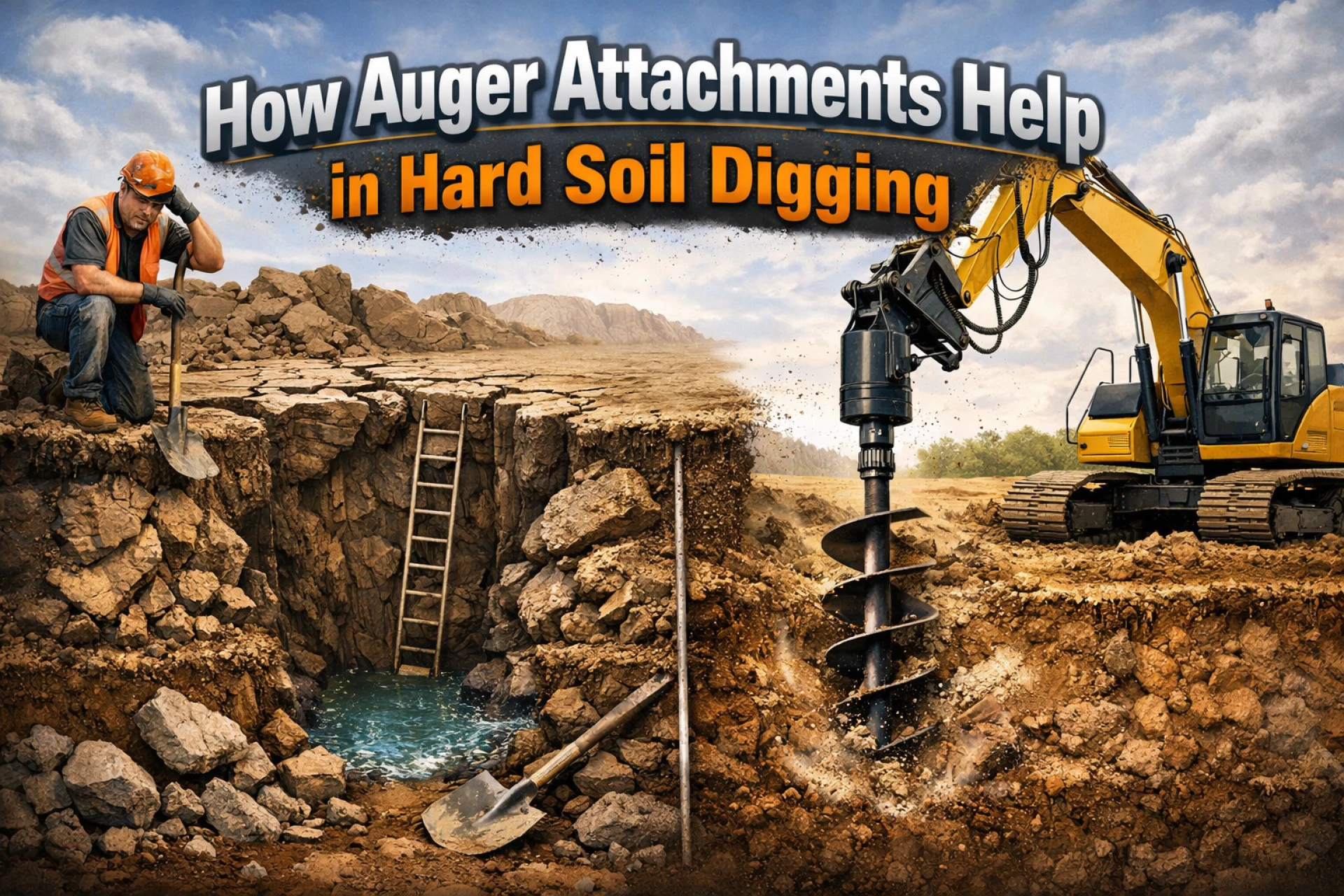 Challenges of Digging Deep Holes in Hard Soil and How Auger Attachments Help