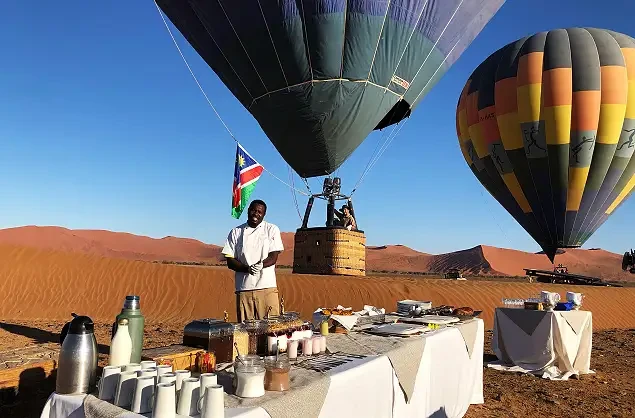 African Travel Agency Guide Discover the Magic of Sossusvlei Hot Air Balloon Adventures in Namibia