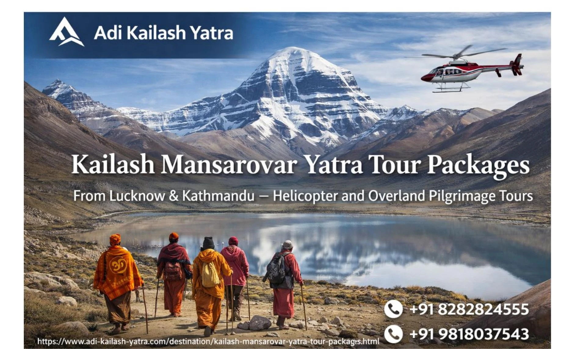 Kailash Mansarovar Yatra Tour Packages from Lucknow & Kathmandu – Helicopter and Overland Pilgrimage Tours