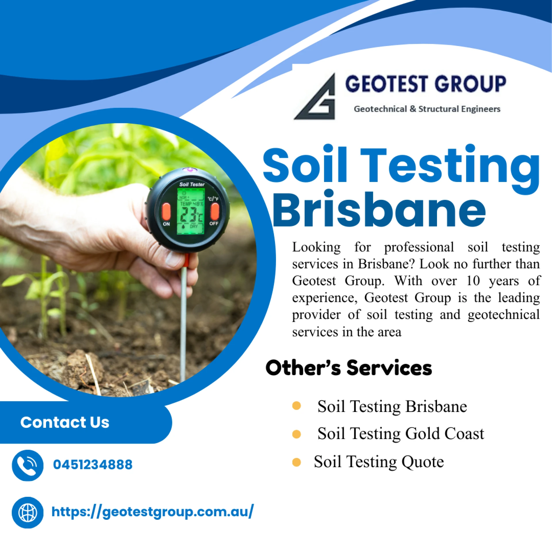 Professional Soil Testing Brisbane Services for Reliable Construction and Development