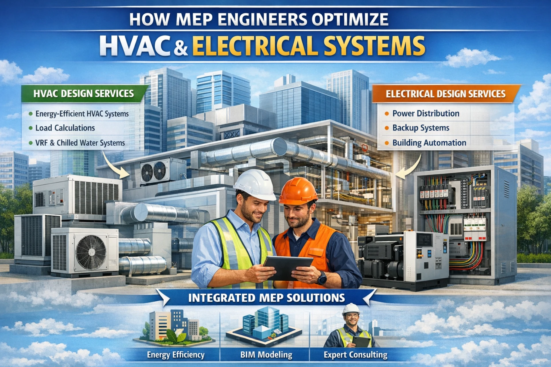 How MEP Engineers Optimize HVAC and Electrical Systems