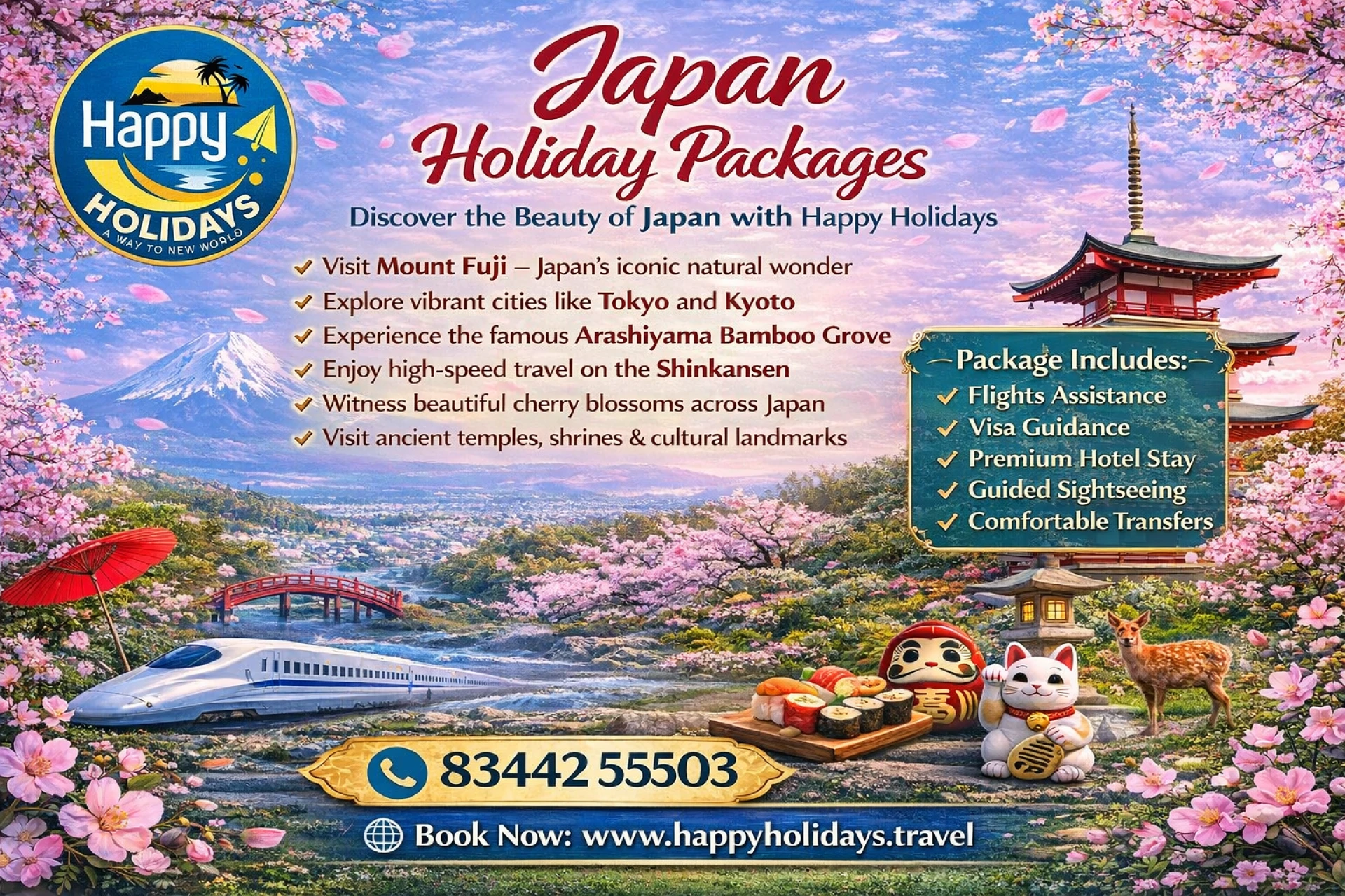 Japan Holiday Packages - Discover the Land of Tradition and Technology with Happy Holidays